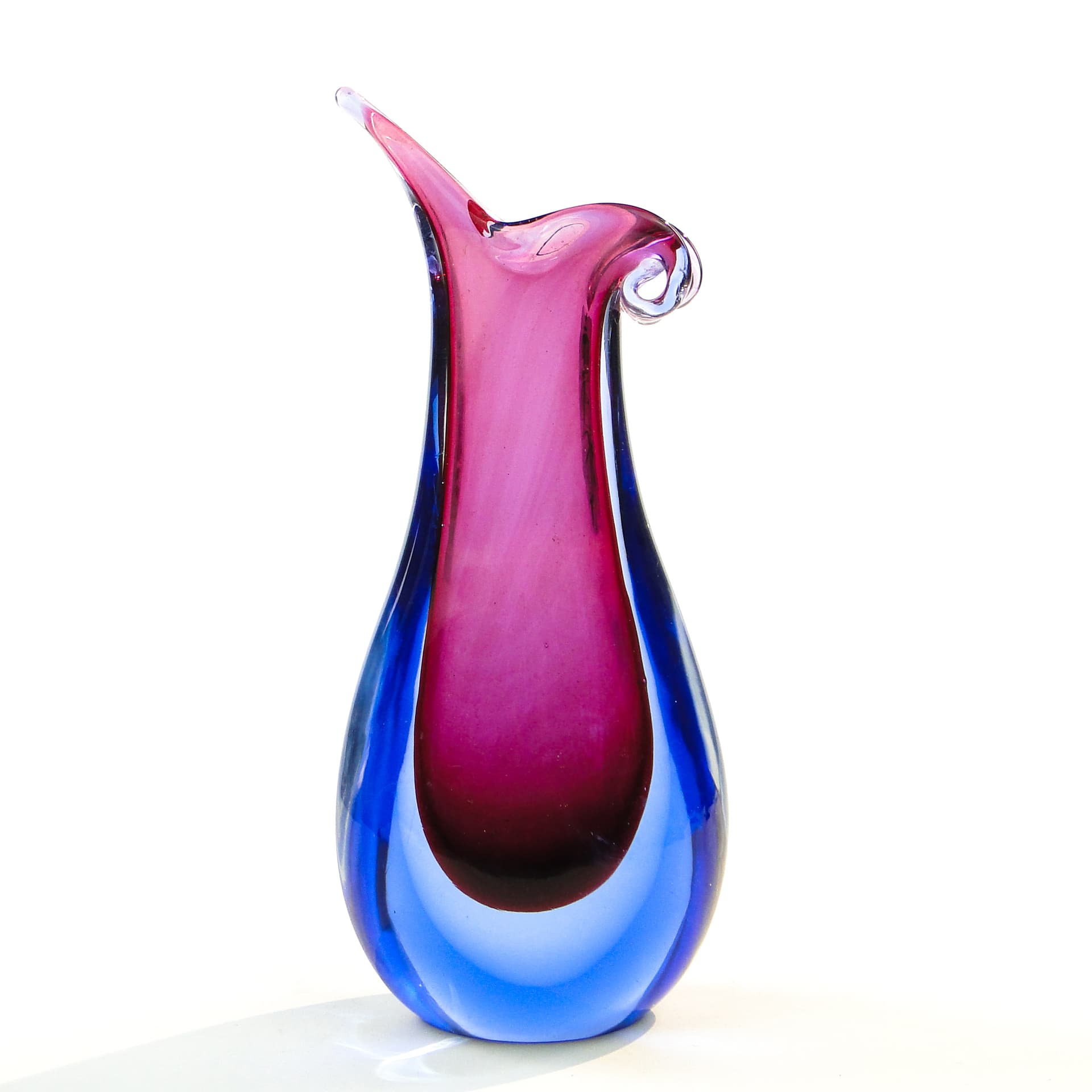 Wazon Murano, mid-century modern, szkło, Mandruzzato, Włochy, lata 50. - 101816