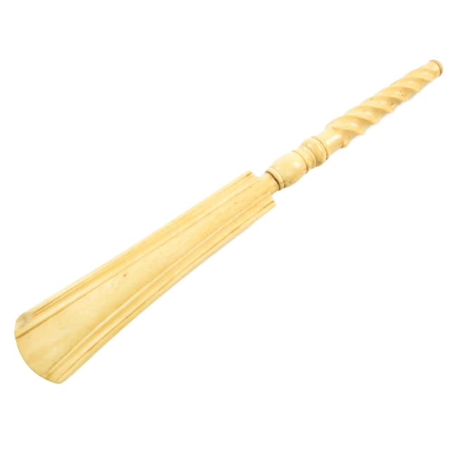 Łyżka do butów Art Nouveau, kość bawola, Austria, początek XX w. - WYMIARY