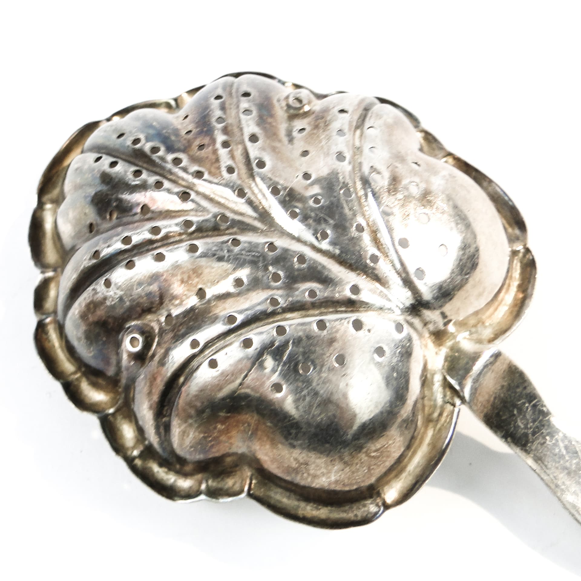 Pickle Spoon, Art Nouveau, silver-plated brass, Poland, early 20th c. - 102301