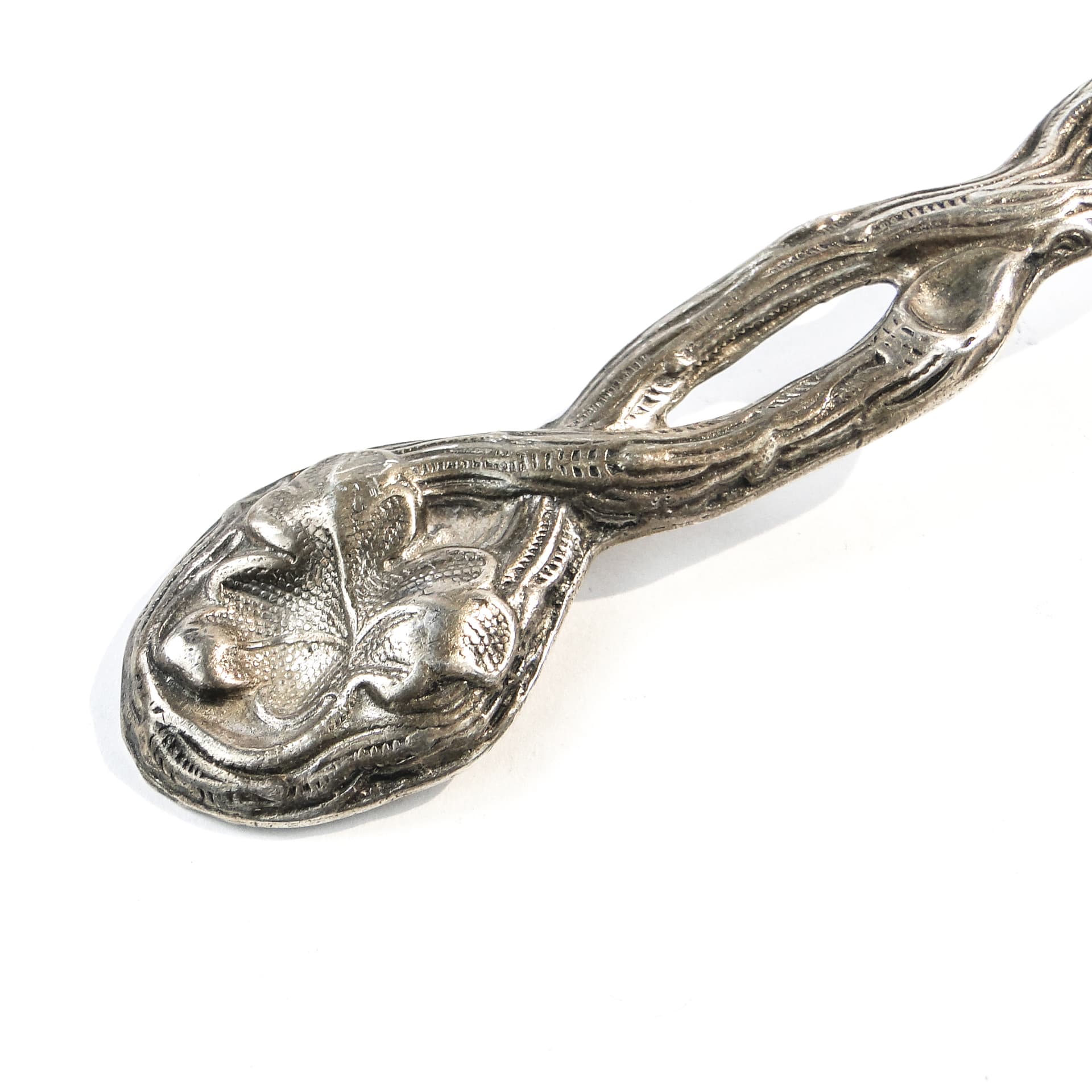 Pickle Spoon, Art Nouveau, silver-plated brass, Poland, early 20th c. - 102292