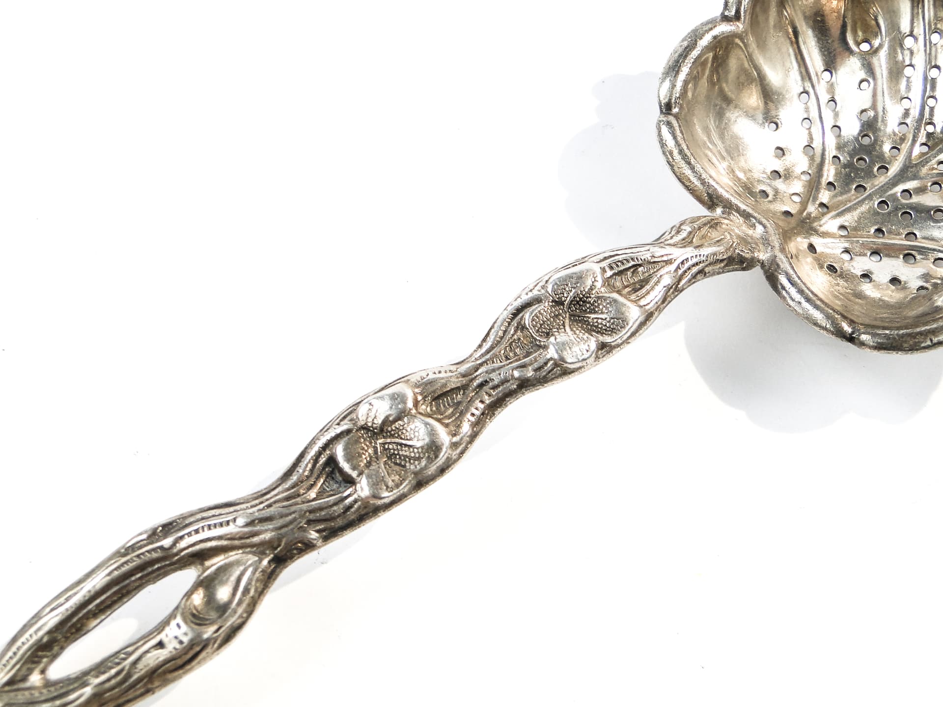 Pickle Spoon, Art Nouveau, silver-plated brass, Poland, early 20th c. - 102293