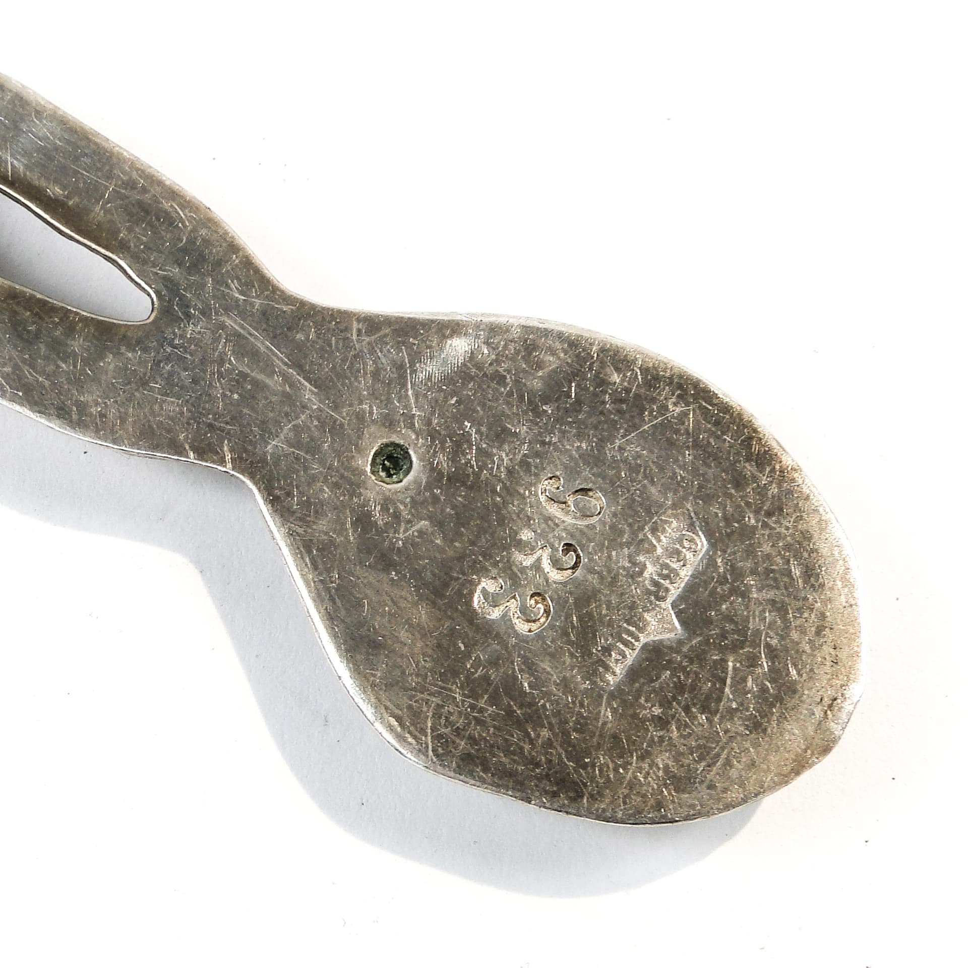 Pickle Spoon, Art Nouveau, silver-plated brass, Poland, early 20th c. - 102296