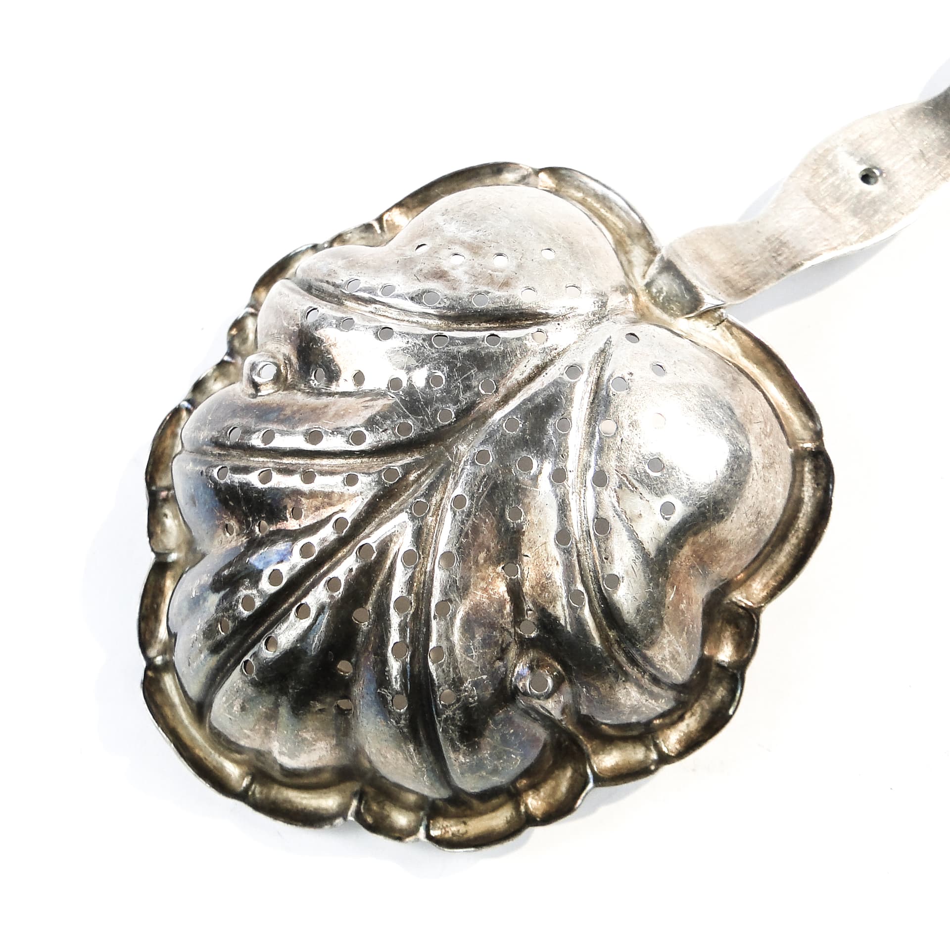 Pickle Spoon, Art Nouveau, silver-plated brass, Poland, early 20th c. - 102300