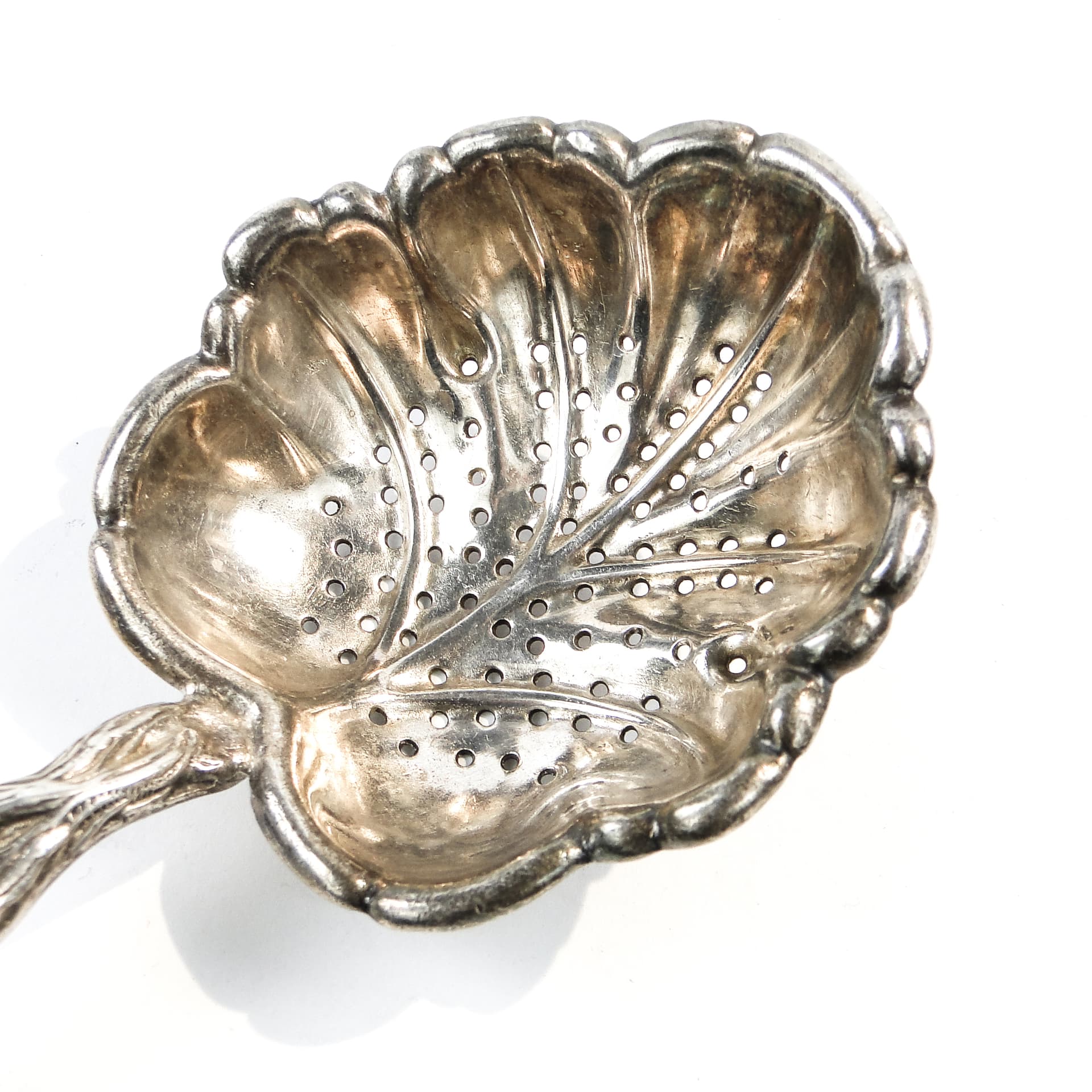Pickle Spoon, Art Nouveau, silver-plated brass, Poland, early 20th c. - 102298
