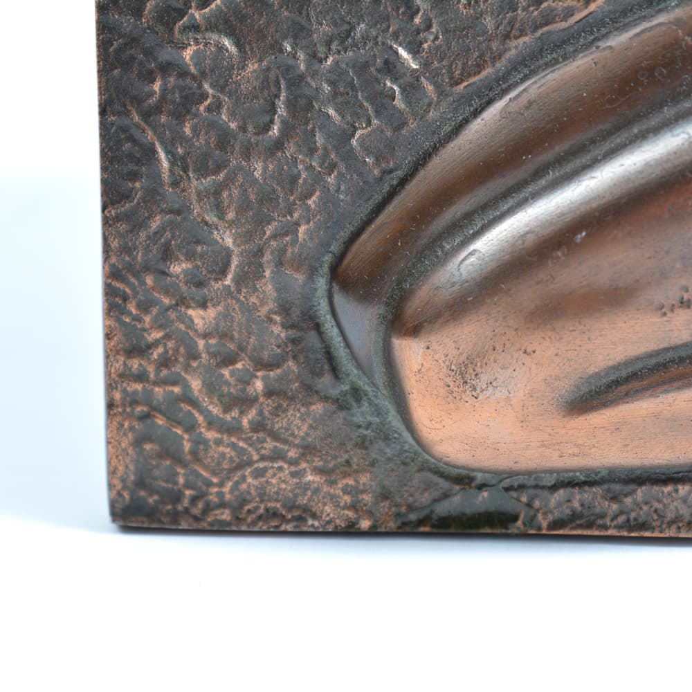 Relief ścienny, miedź, mosiądz, Czechosłowacja, lata 40. - 102447