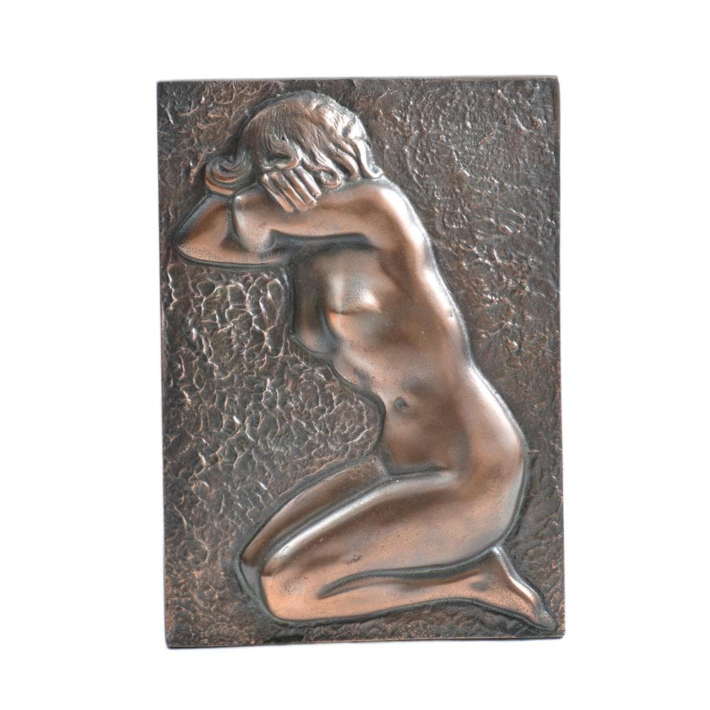 Relief ścienny, miedź, mosiądz, Czechosłowacja, lata 40.