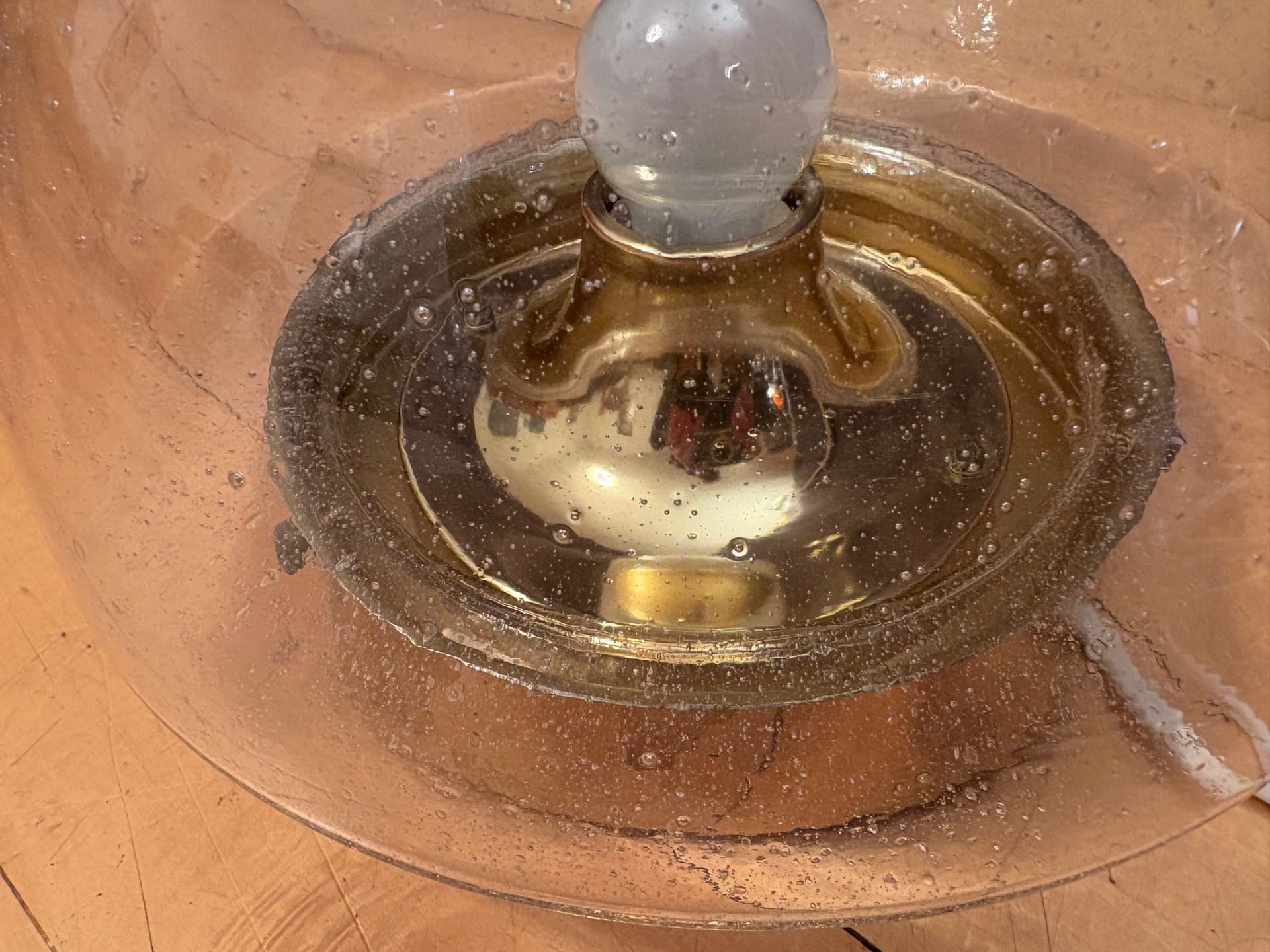 Kinkiet 2923, Glashuette Limburg, Niemcy, lata 60. - 102473