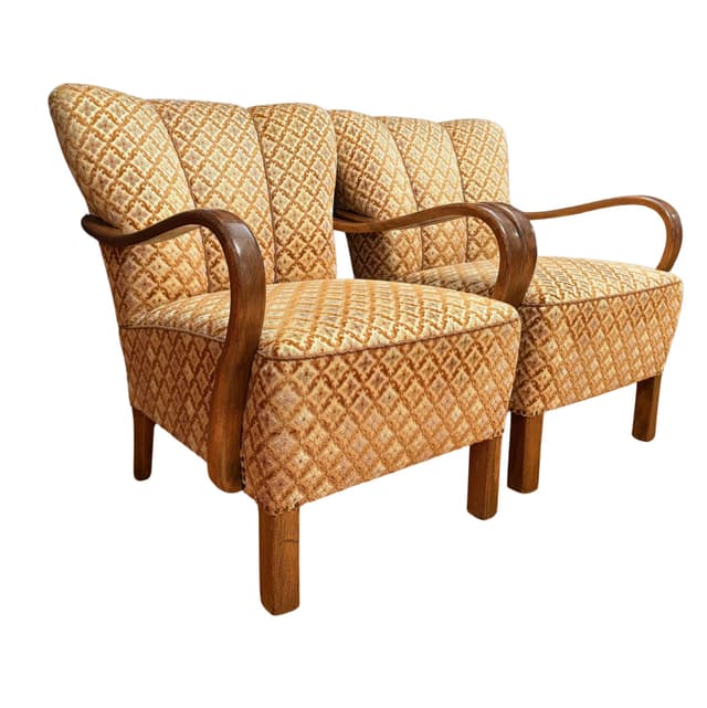 Para foteli Art Deco, lata 40. - WYMIARY