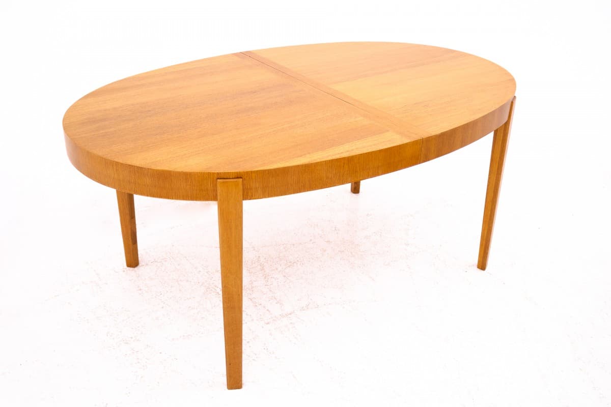 Tekowy owalny stół, Dania, lata 60. - 58740