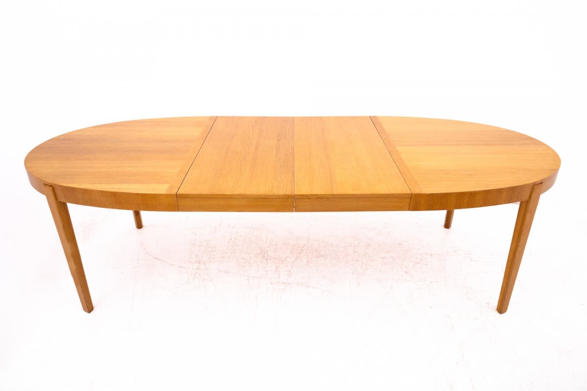 Tekowy owalny stół, Dania, lata 60. - 58744