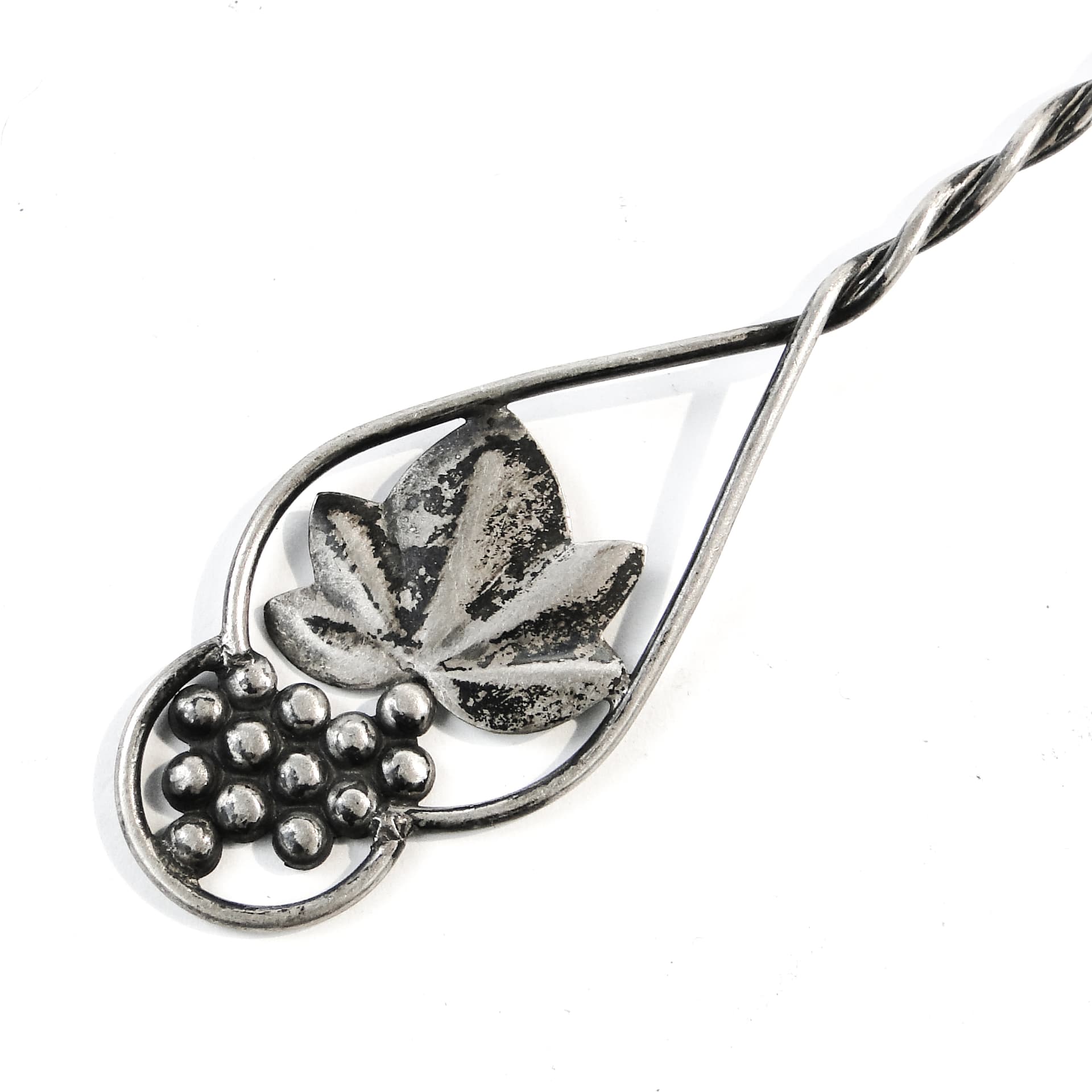 Łyżka do soli, mid-century modern, srebro, Polska, lata 70. - 103579