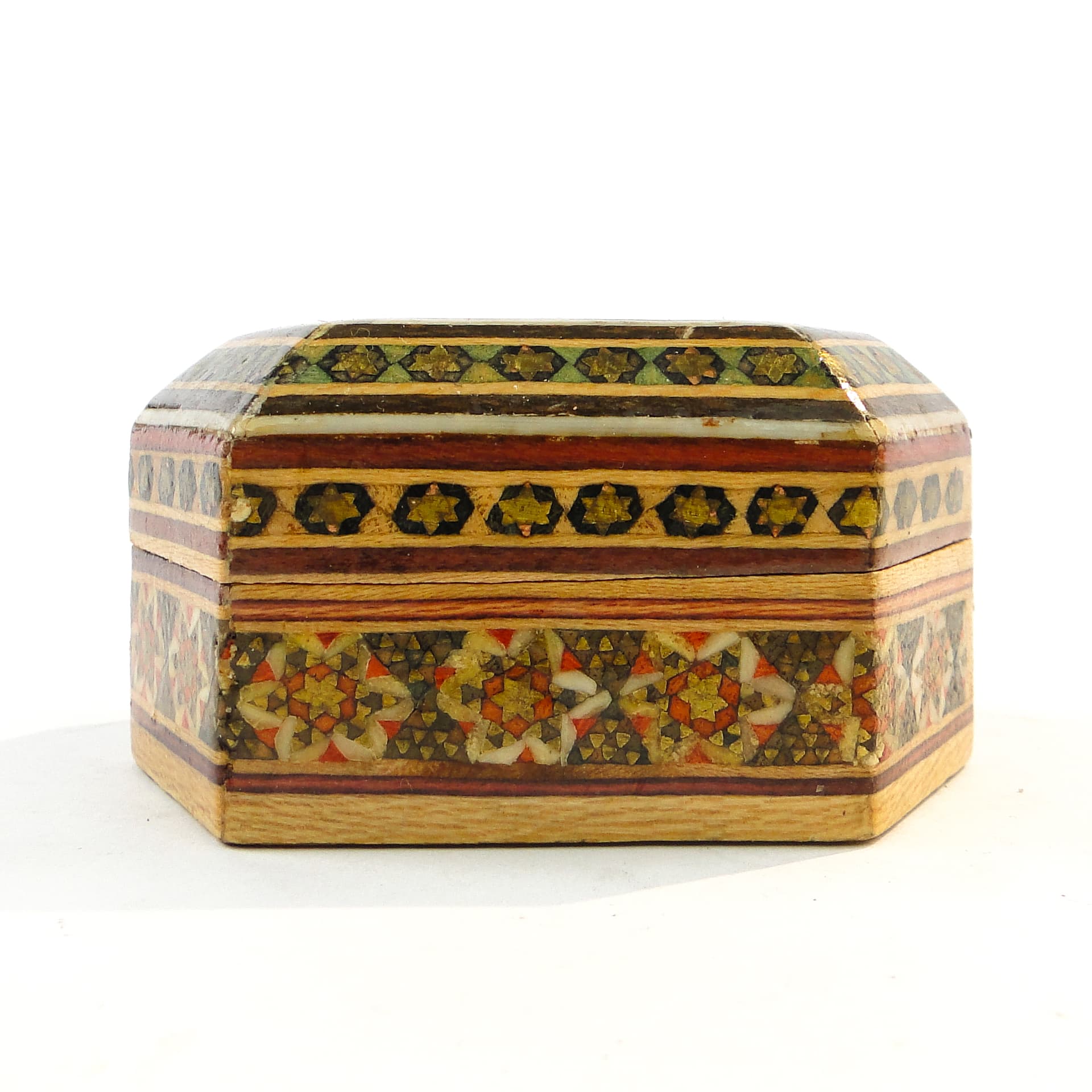 Oriental Mosaic Pillbox, wood, Poland, 1970s - 103596