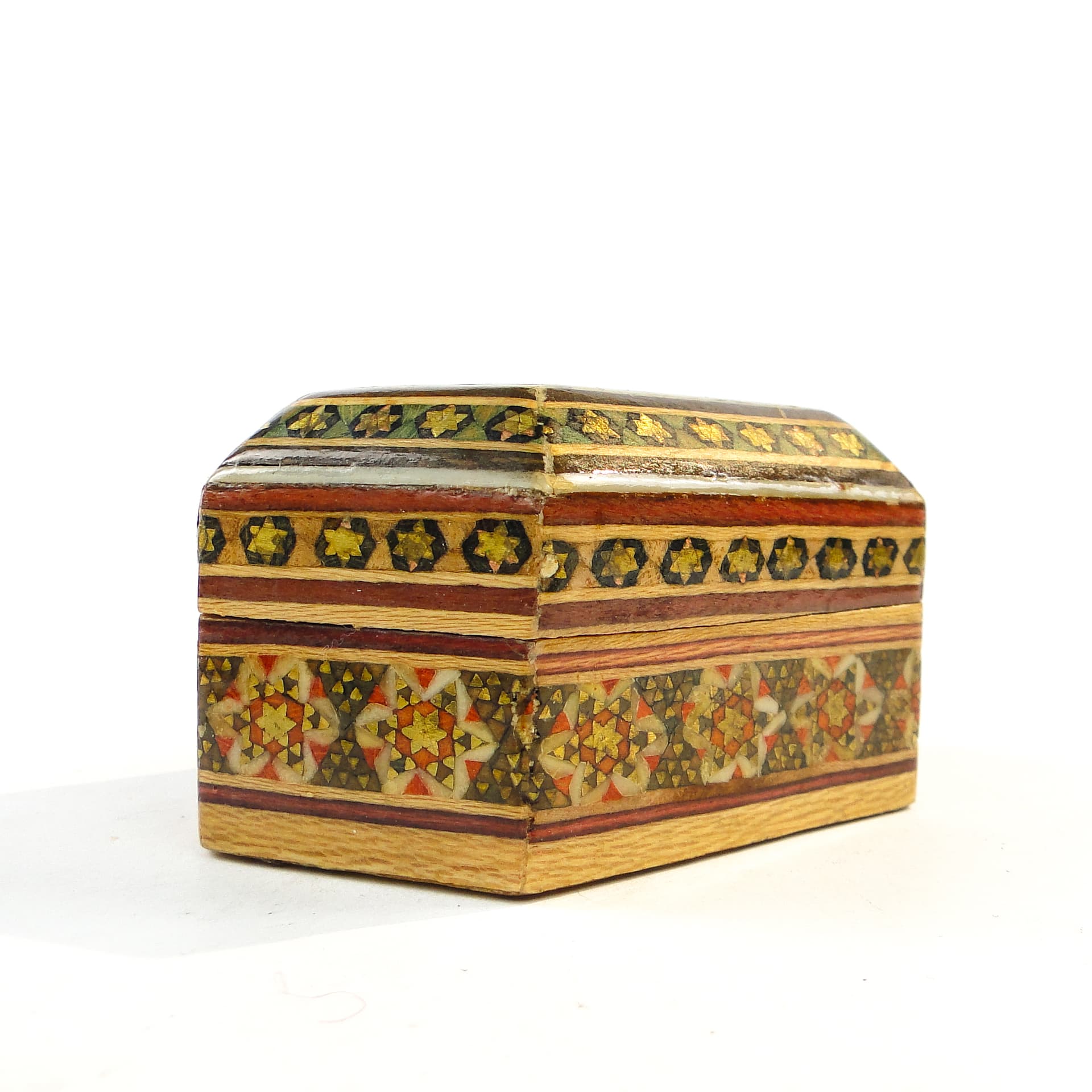 Oriental Mosaic Pillbox, wood, Poland, 1970s - 103603