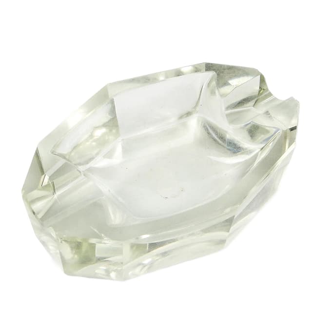 Popielniczka Art Deco, kryształ, Moser, Czechosłowacja, lata 50. - WYMIARY