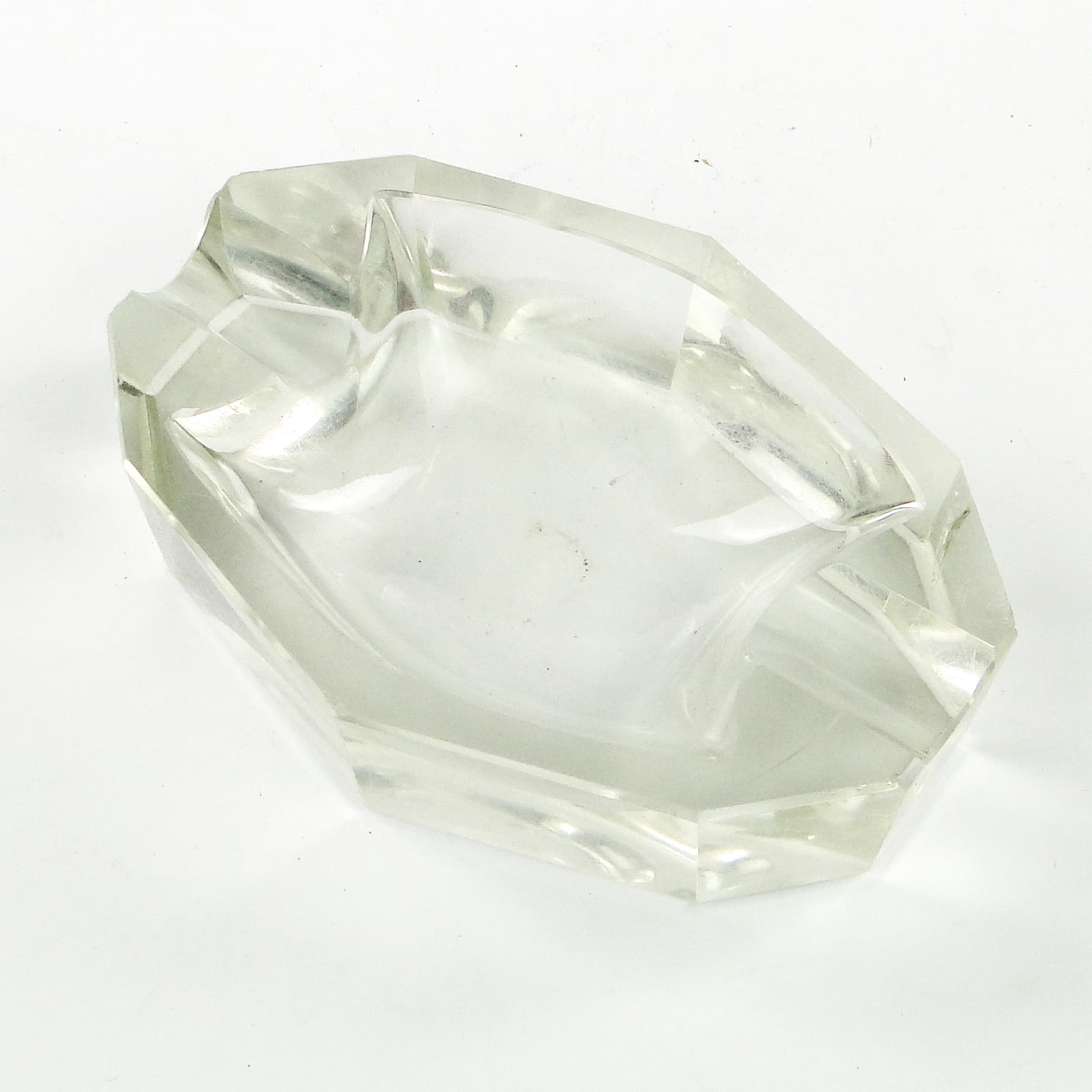 Popielniczka Art Deco, kryształ, Moser, Czechosłowacja, lata 50. - 103671