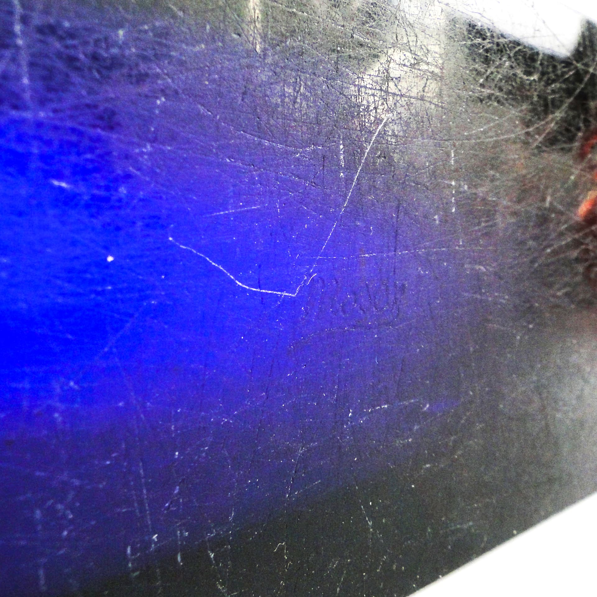 Przybornik Art Deco, kryształ kobaltowy, proj. J. Hoffmann, Czechosłowacja, lata 30. - 106007