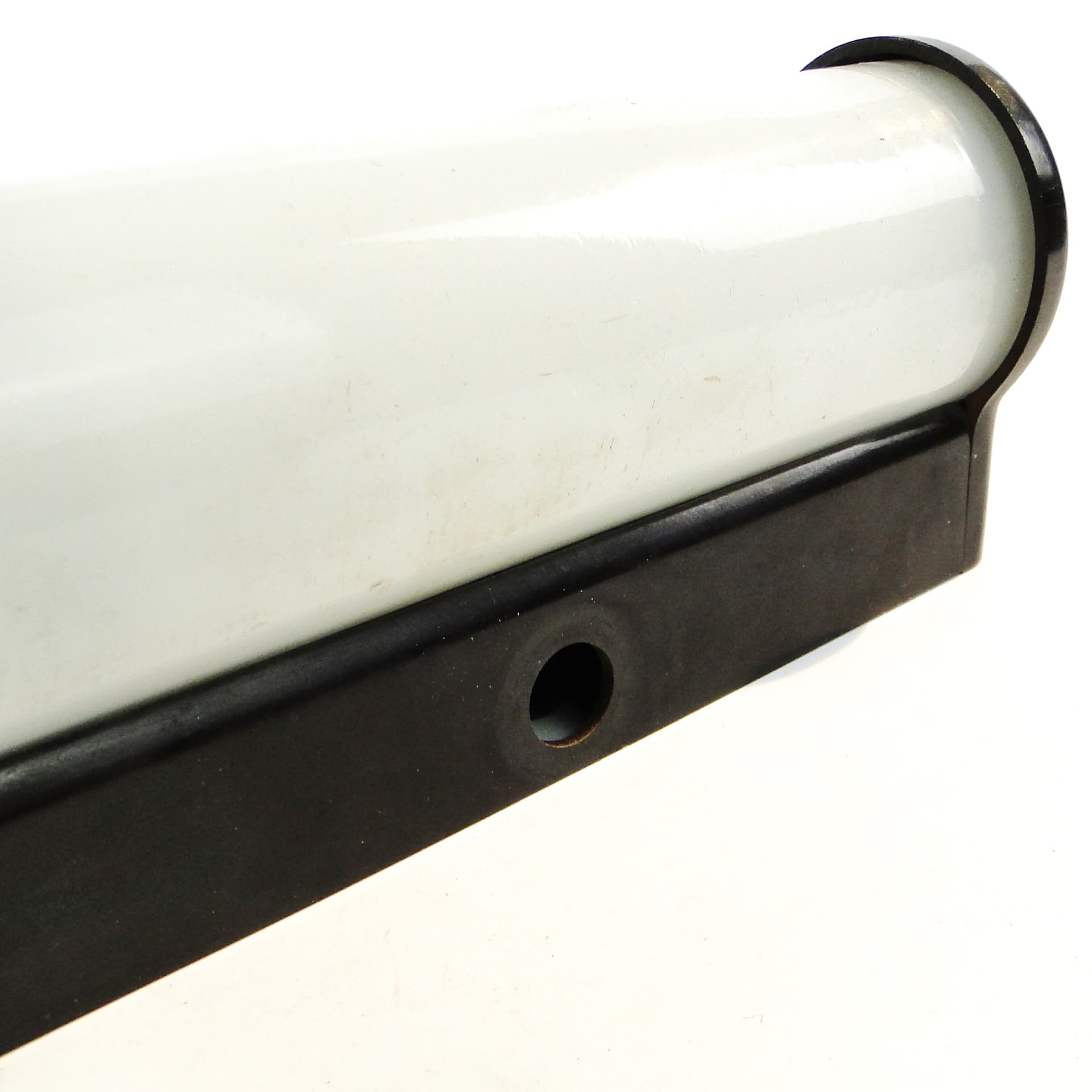 Art Deco wall lamp, ebonite, opaline glass, Czechoslovakia, 1950s. - 103815