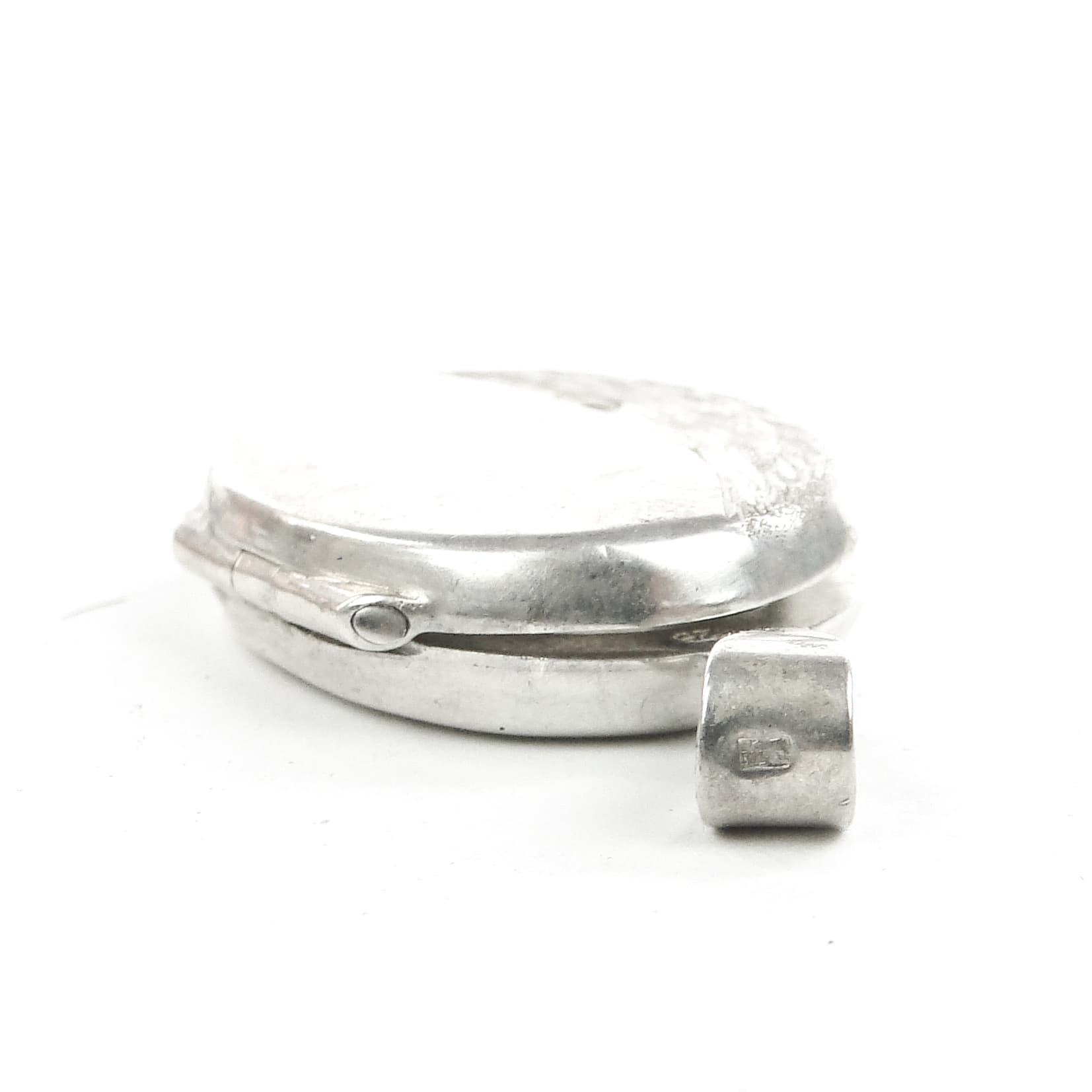 Sekretnik, skandynawski modernizm, srebro, Szwecja, lata 50. - 103856