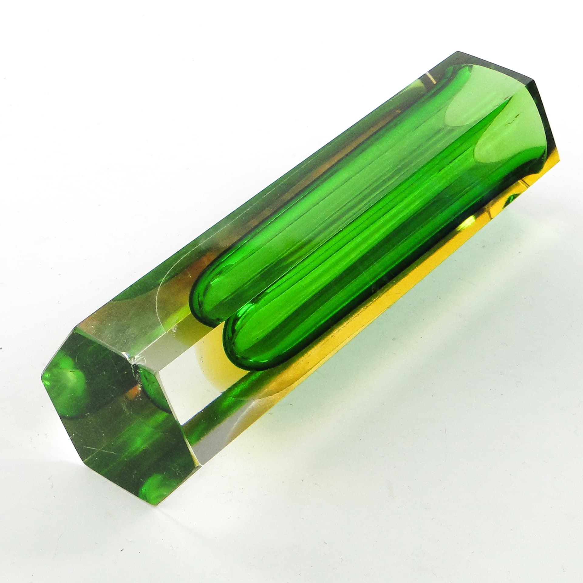 Wazon Murano Sommerso, mid-century modern, szkło, proj. F. Poli, Włochy, lata 50. - 104048