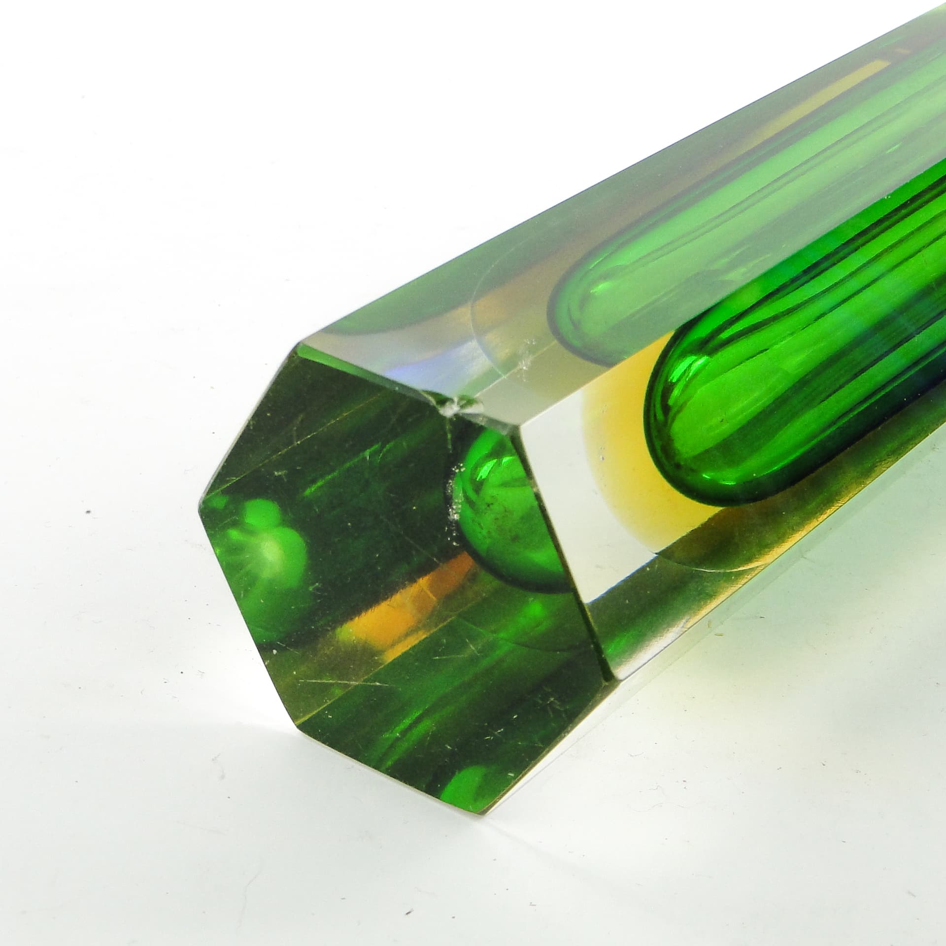 Wazon Murano Sommerso, mid-century modern, szkło, proj. F. Poli, Włochy, lata 50. - 104049