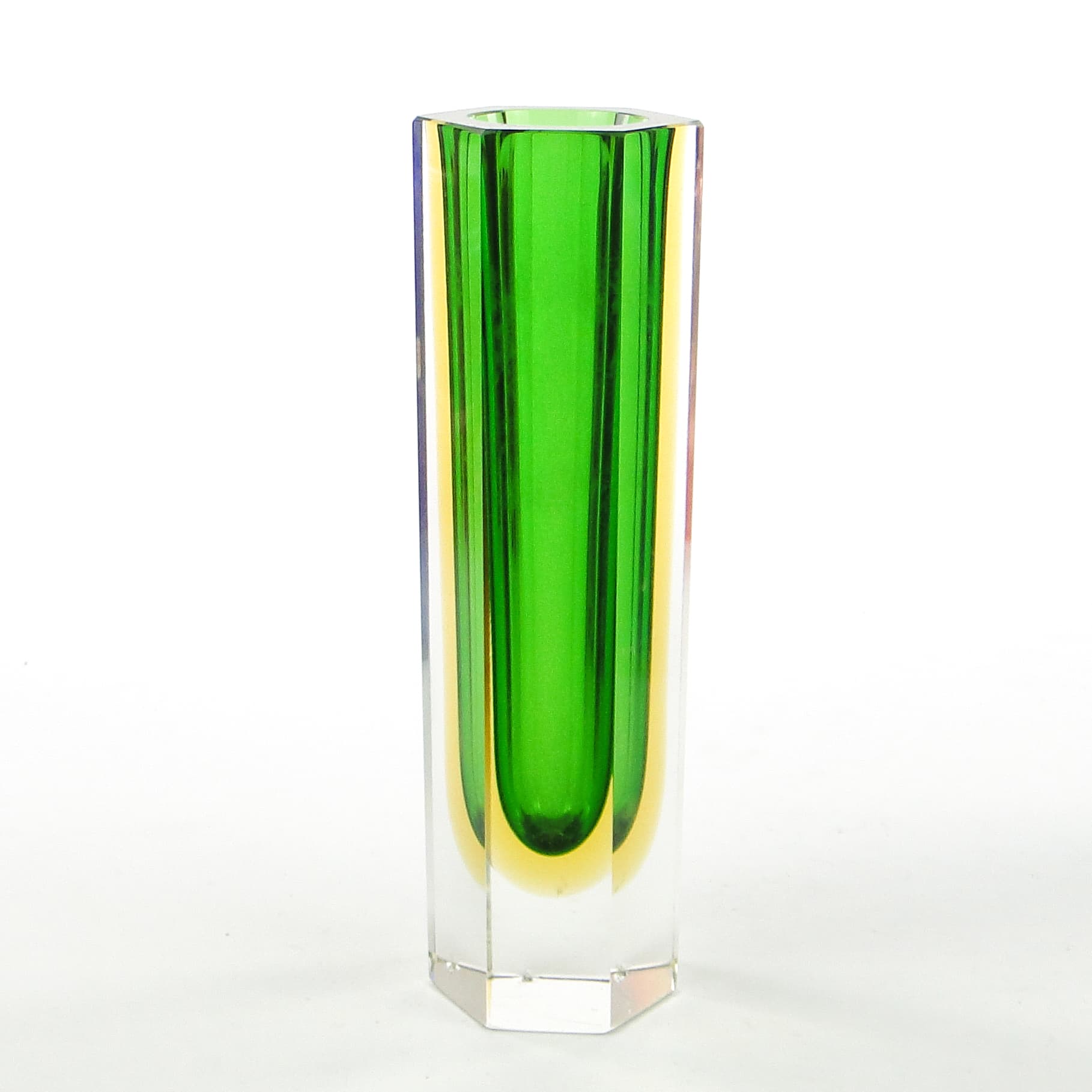 Wazon Murano Sommerso, mid-century modern, szkło, proj. F. Poli, Włochy, lata 50. - 104052