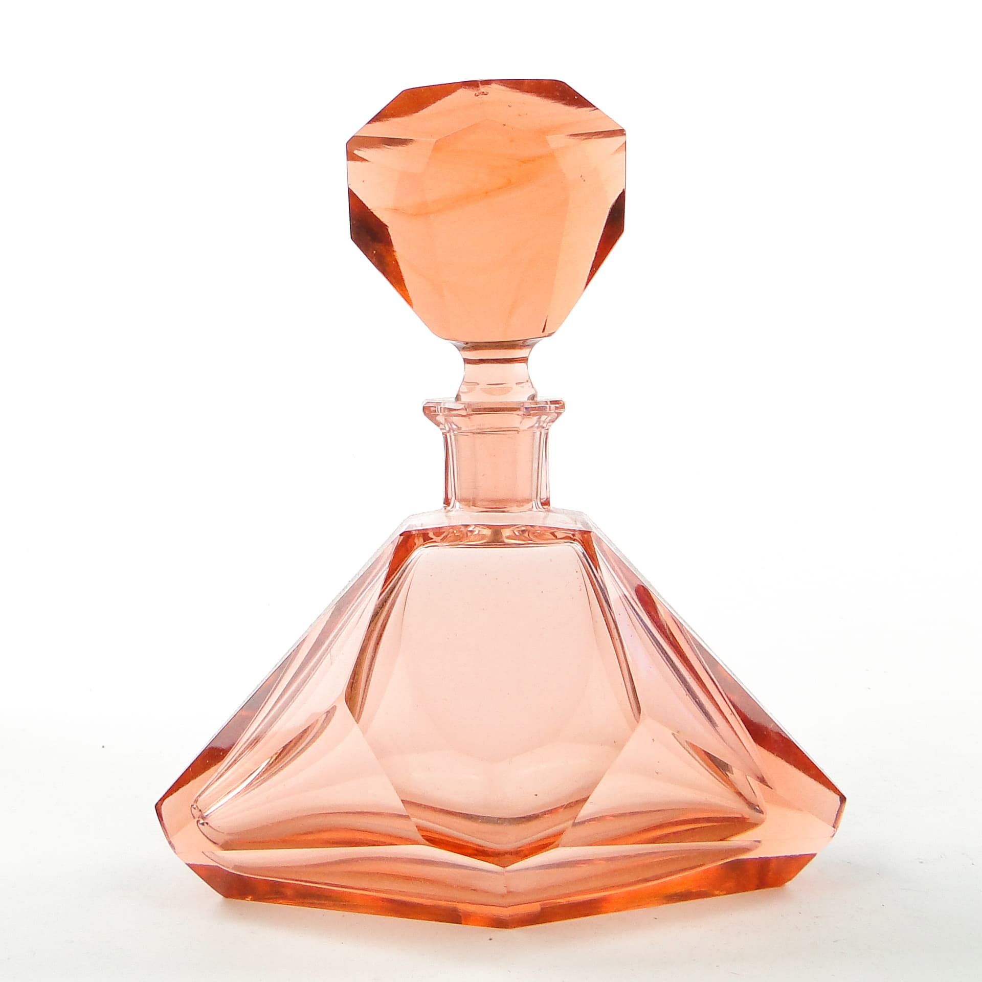 Decanter, Art Deco, crystal, Bohemia, Czechoslovakia, 1930s. - 104082