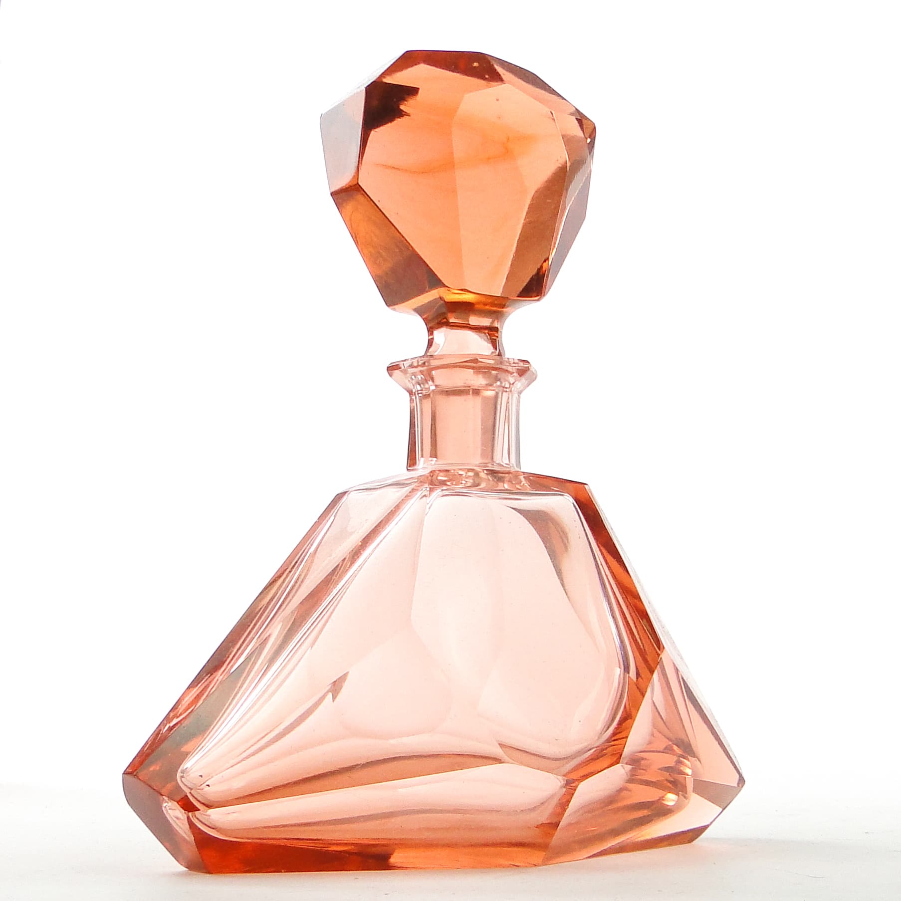 Decanter, Art Deco, crystal, Bohemia, Czechoslovakia, 1930s. - 104088