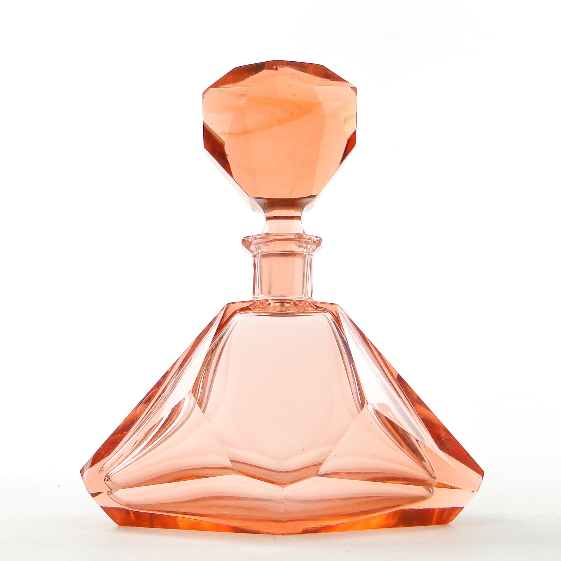 Decanter, Art Deco, crystal, Bohemia, Czechoslovakia, 1930s. - 104084