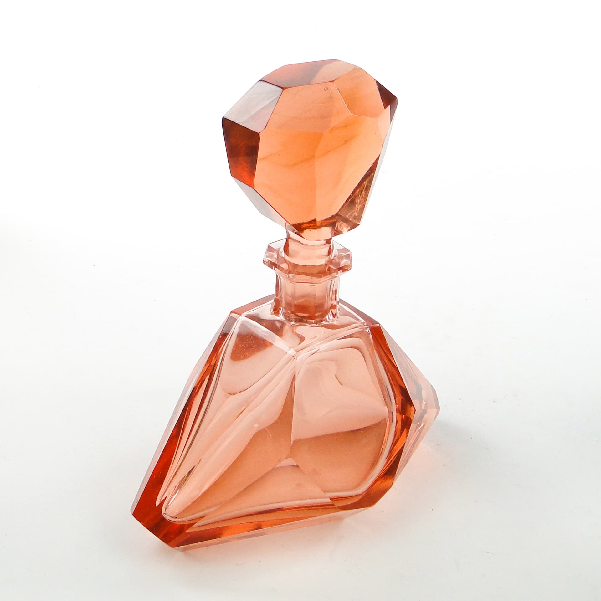 Decanter, Art Deco, crystal, Bohemia, Czechoslovakia, 1930s. - 104090