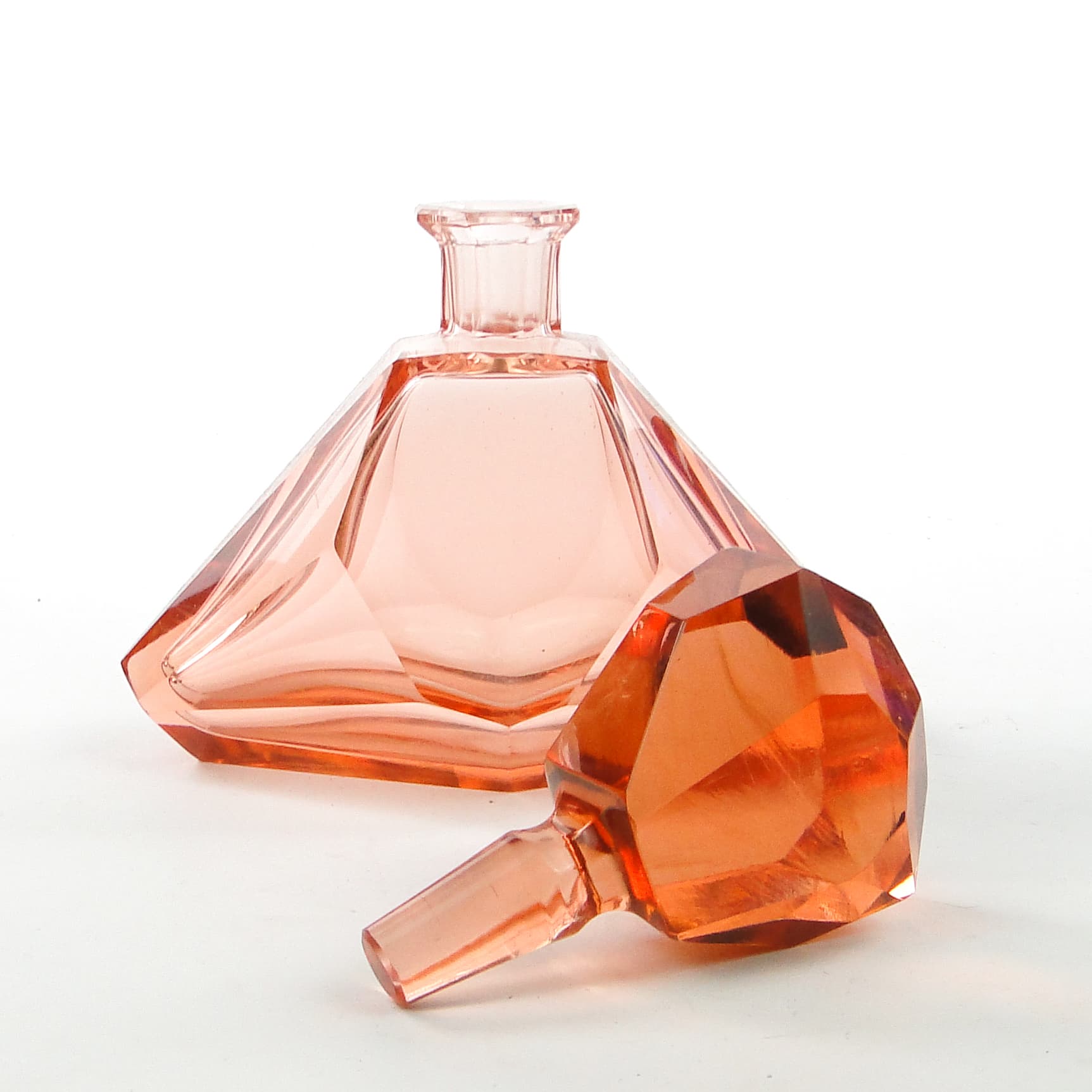 Decanter, Art Deco, crystal, Bohemia, Czechoslovakia, 1930s. - 104087