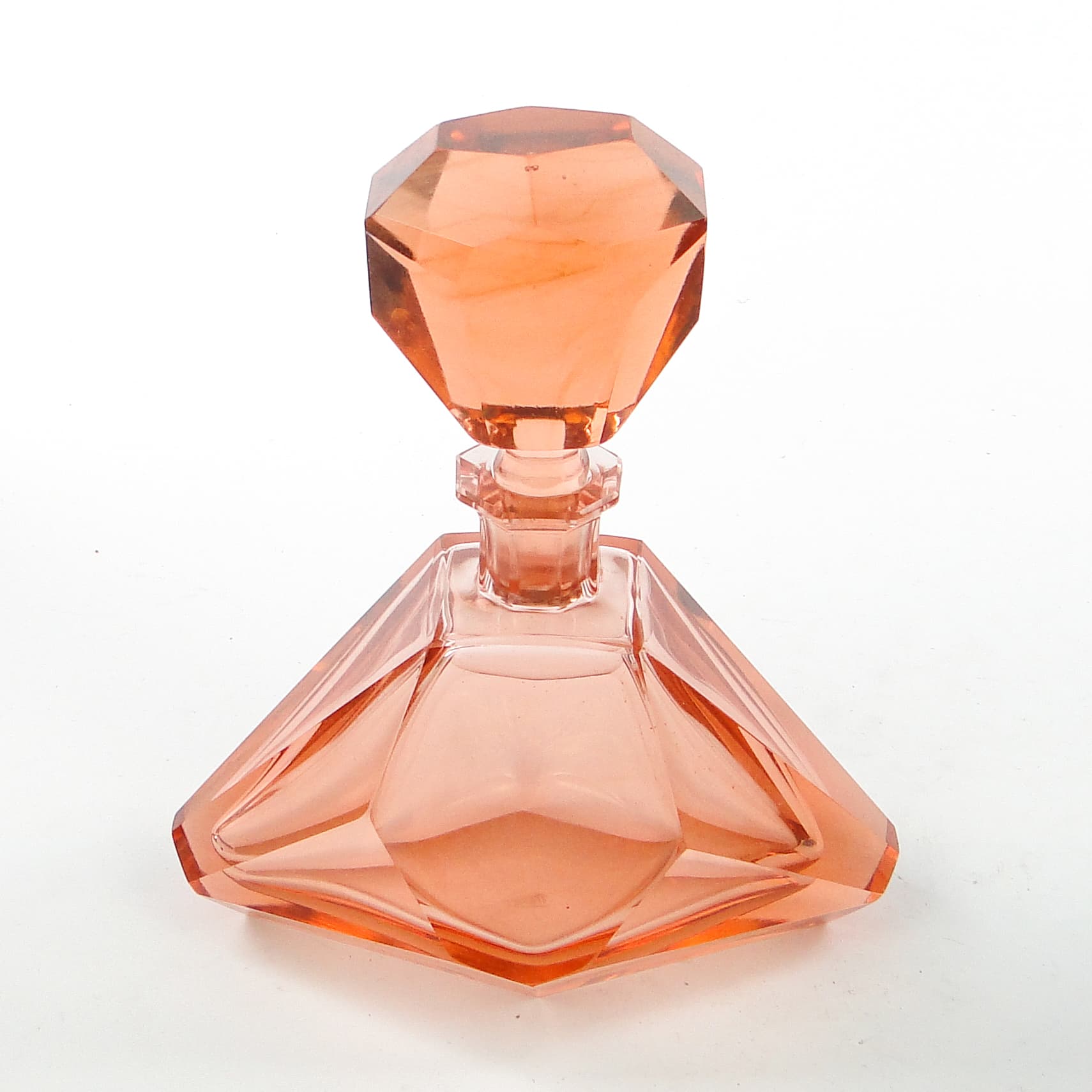 Decanter, Art Deco, crystal, Bohemia, Czechoslovakia, 1930s. - 104083