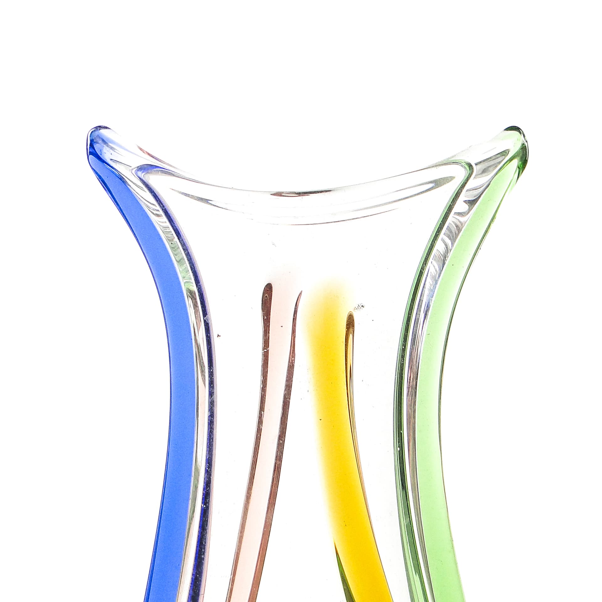 Wazon, mid-century modern, szkło, proj. H. Mahanovska, Czechosłowacja, lata 60. - 104097