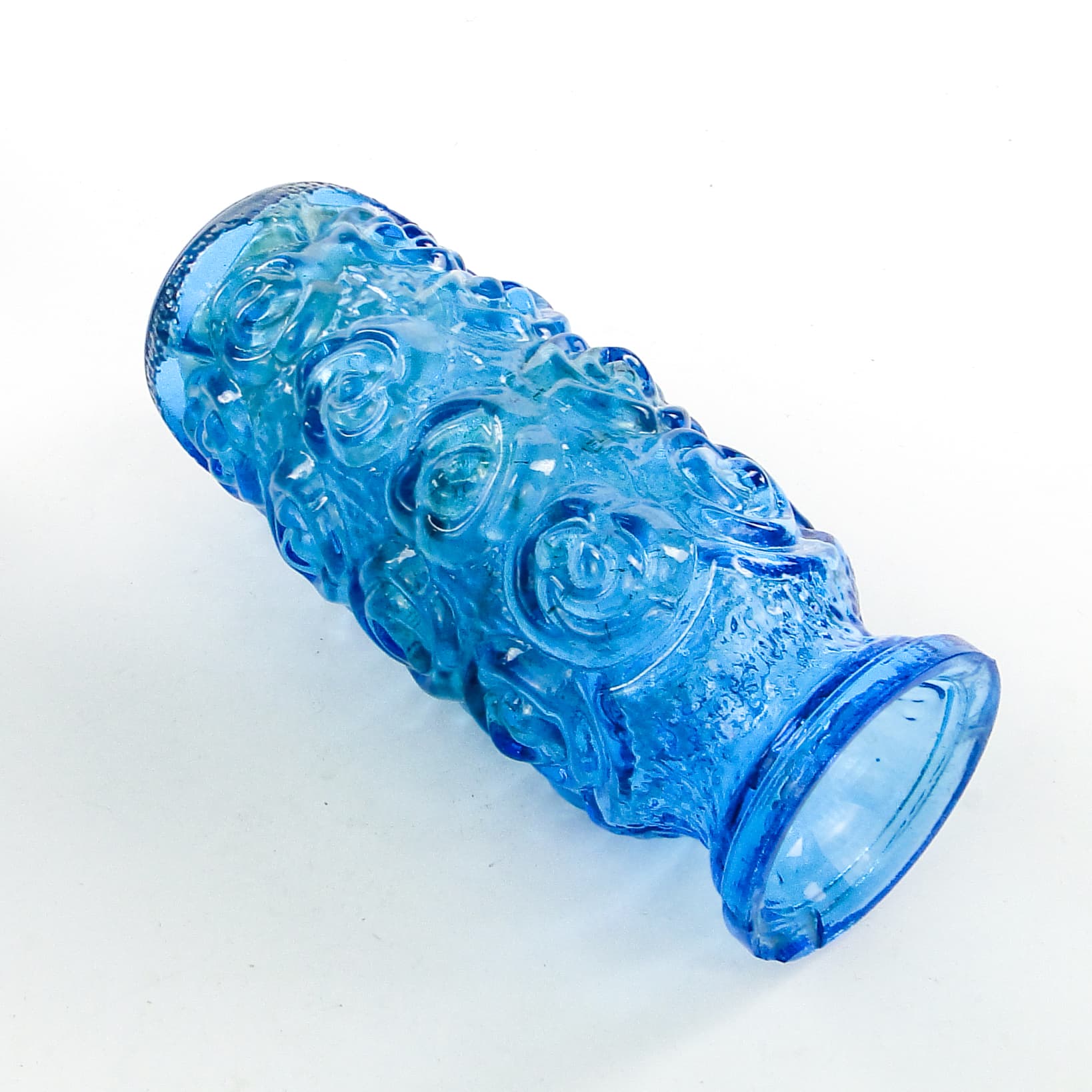 Wazon Roże mid-century modern, szkło, Polska, lata 70. - 104214