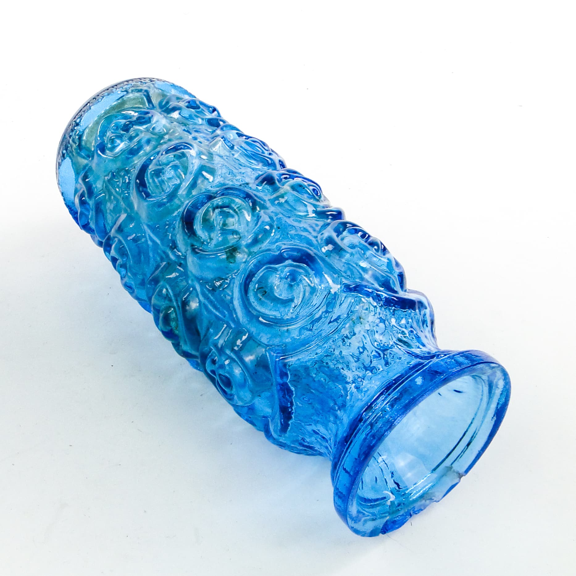 Wazon Roże mid-century modern, szkło, Polska, lata 70. - 104215