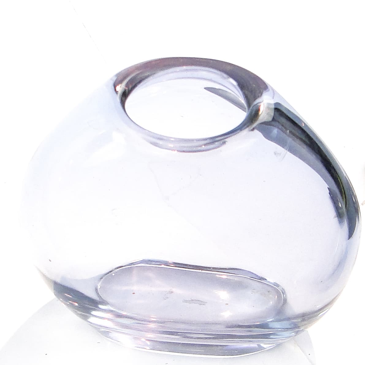 Karafka, mid-century modern, szkło aleksandrytowe, Czechosłowacja, lata 50. - 104234