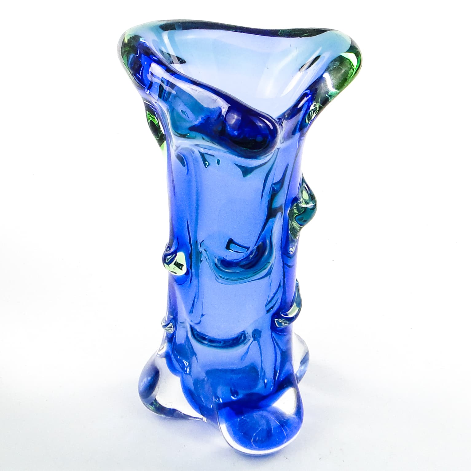 Wazon mid-century modern, szkło, proj. J. Hospodka, Czechosłowacja, lata 60. - 104257