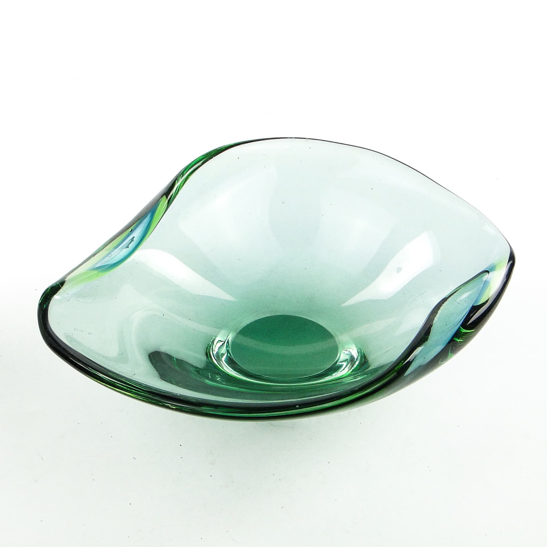 Mid-century modern decorative bowl, glass, Val Saint Lambert, Belgium, 1950s. - 104334
