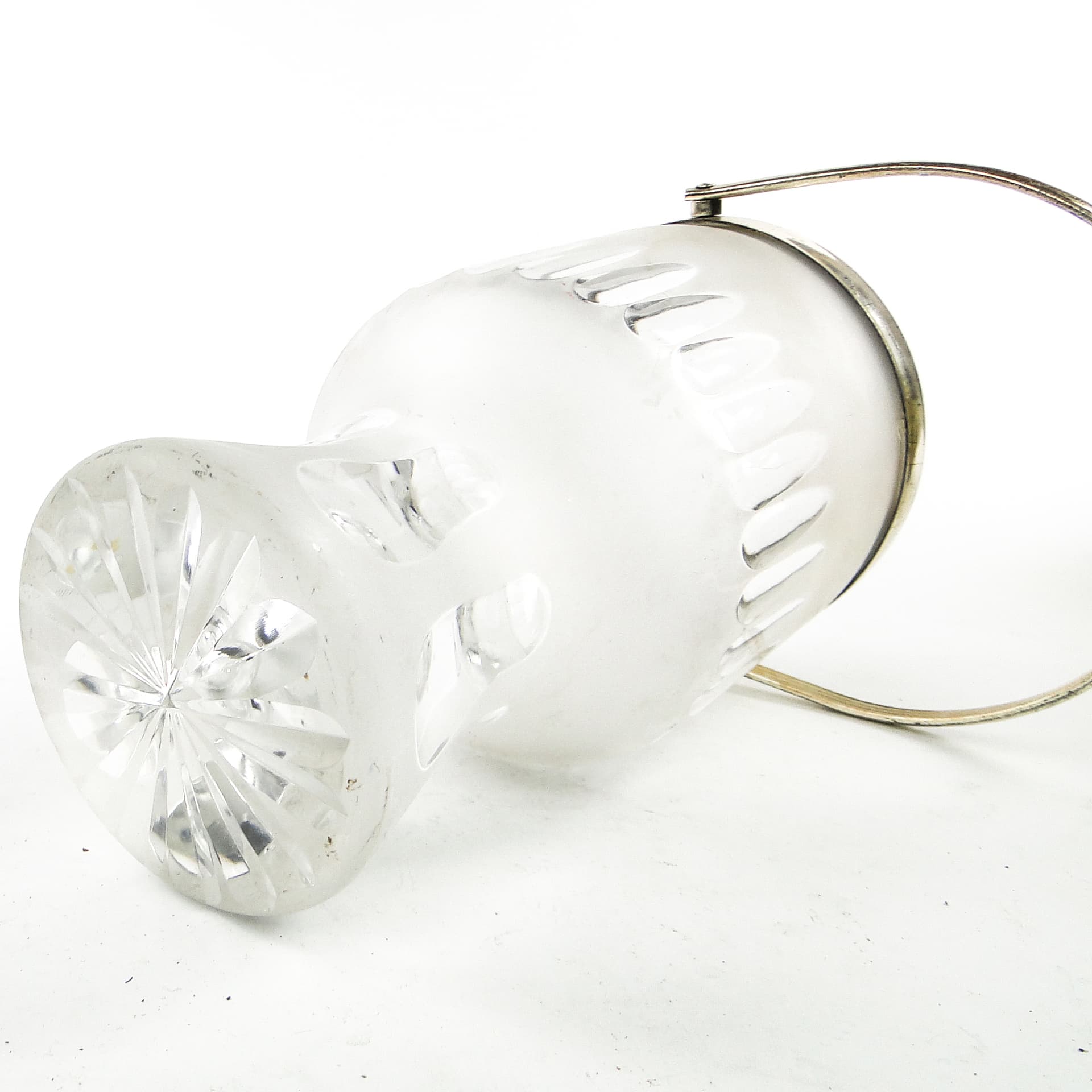 Art Deco ice bucket, glass, Val Saint Lambert, Belgium, 1950s. - 104380