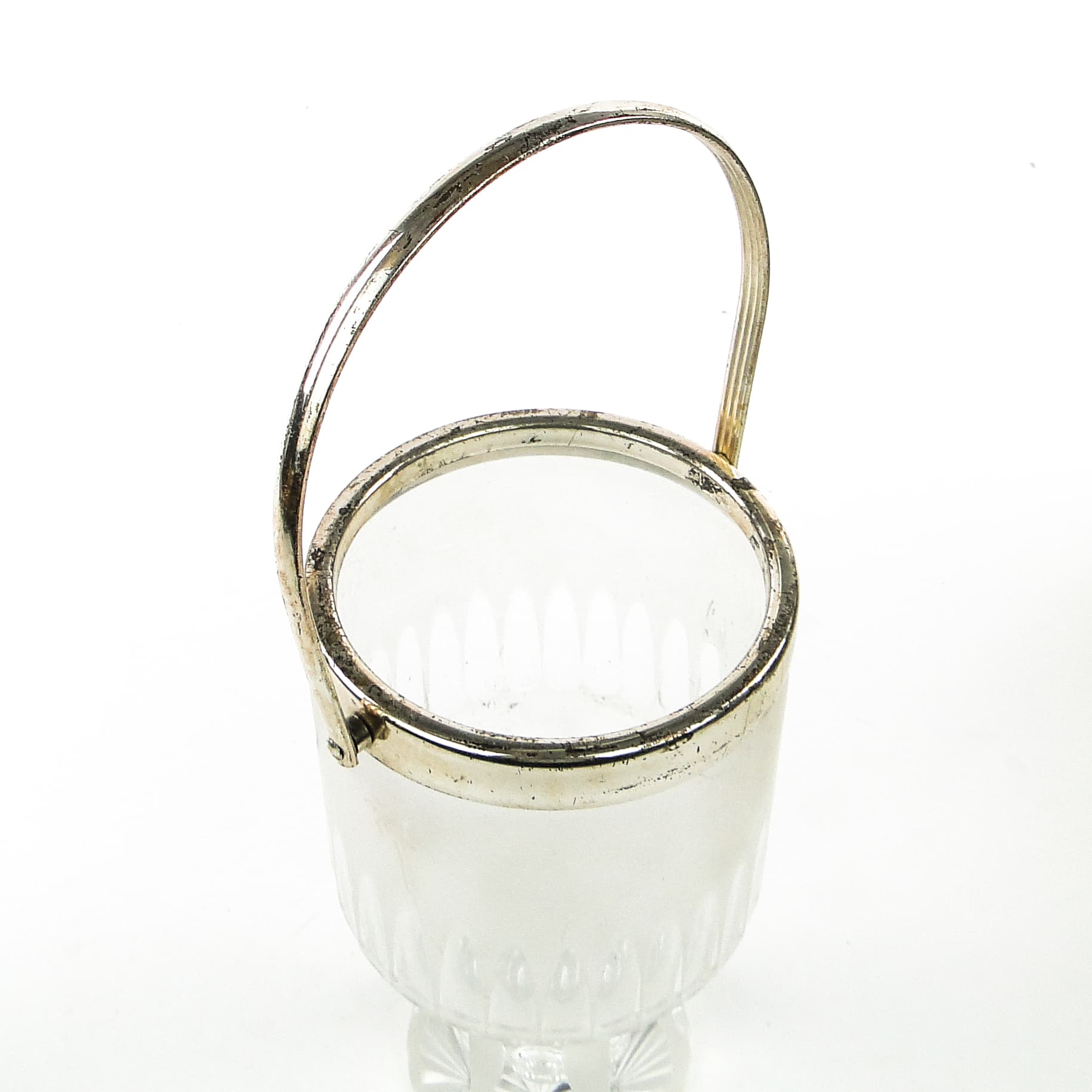 Art Deco ice bucket, glass, Val Saint Lambert, Belgium, 1950s. - 104381