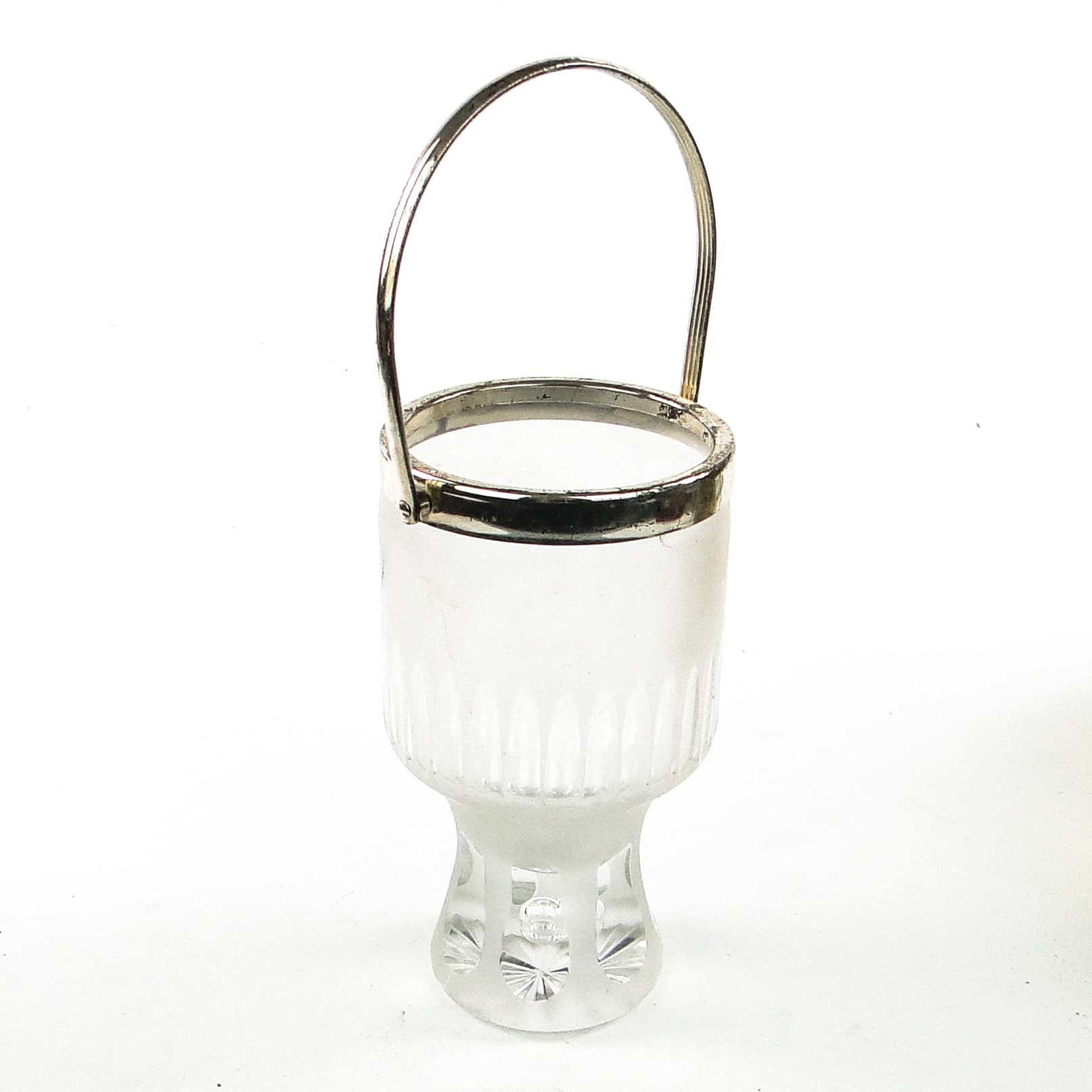 Art Deco ice bucket, glass, Val Saint Lambert, Belgium, 1950s. - 104377