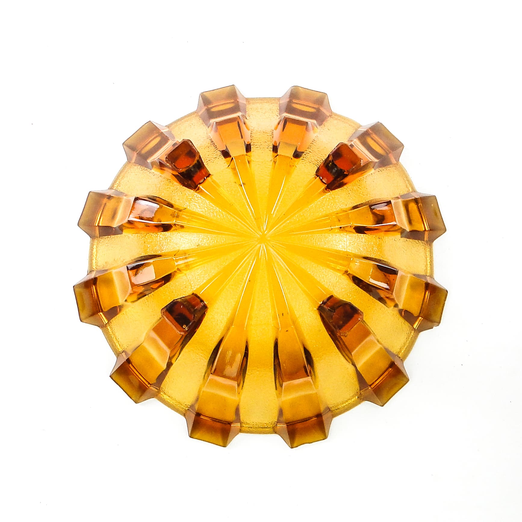 Art Deco centerpiece bowl, glass, Val Saint Lambert, Belgium, 1950s. - 104403