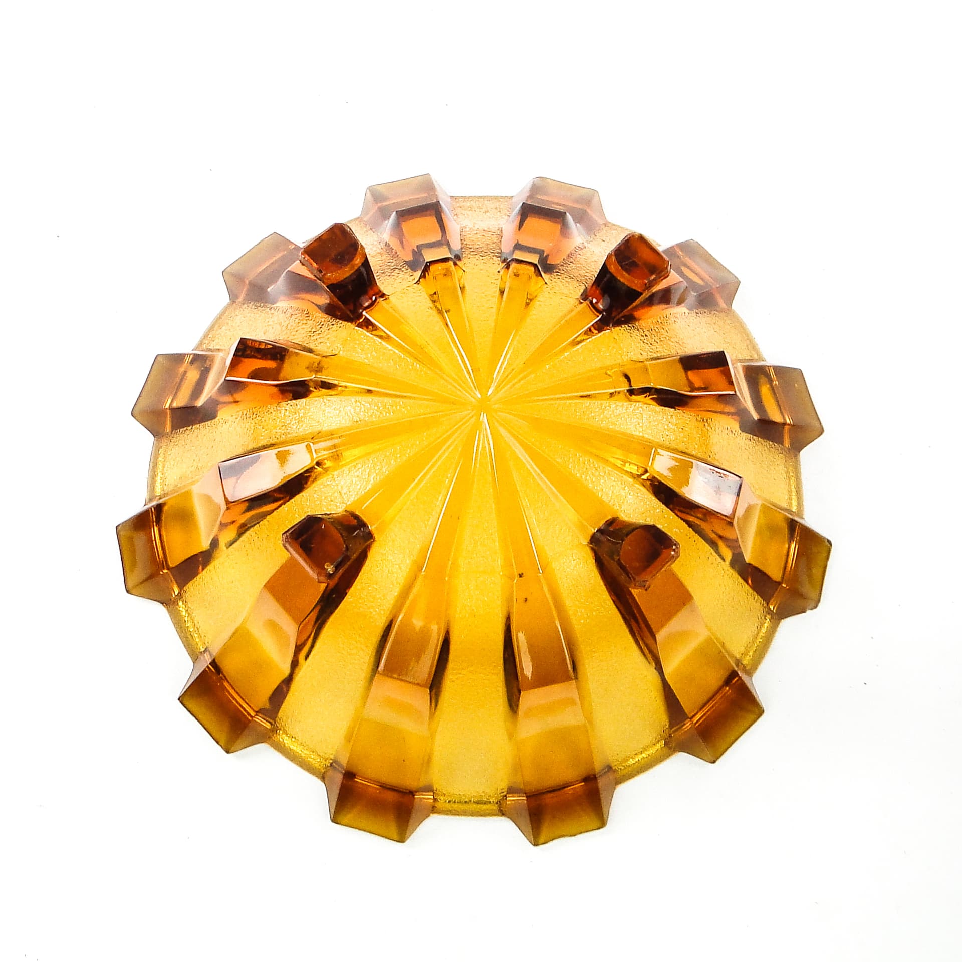 Art Deco centerpiece bowl, glass, Val Saint Lambert, Belgium, 1950s. - 104404