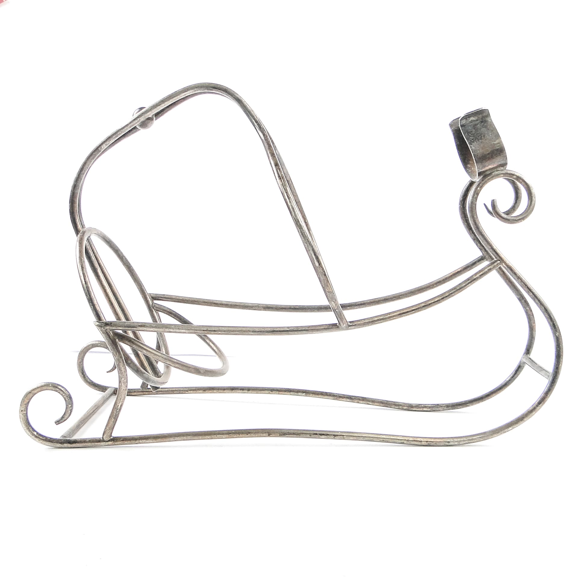 Modernism champagne bottle holder, silver-plated brass, Belgium, 1930s. - 104698