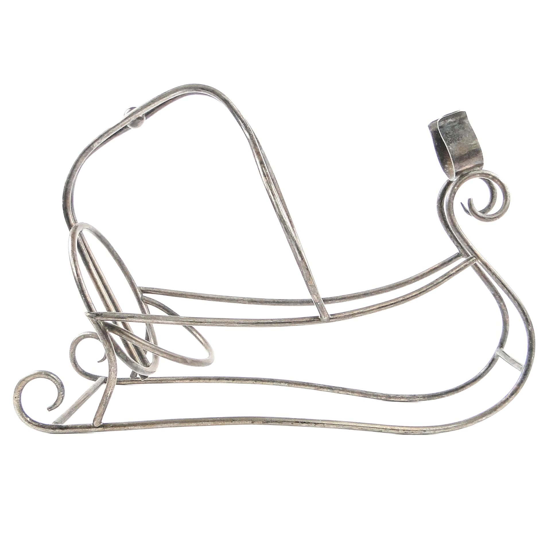 Modernism champagne bottle holder, silver-plated brass, Belgium, 1930s.