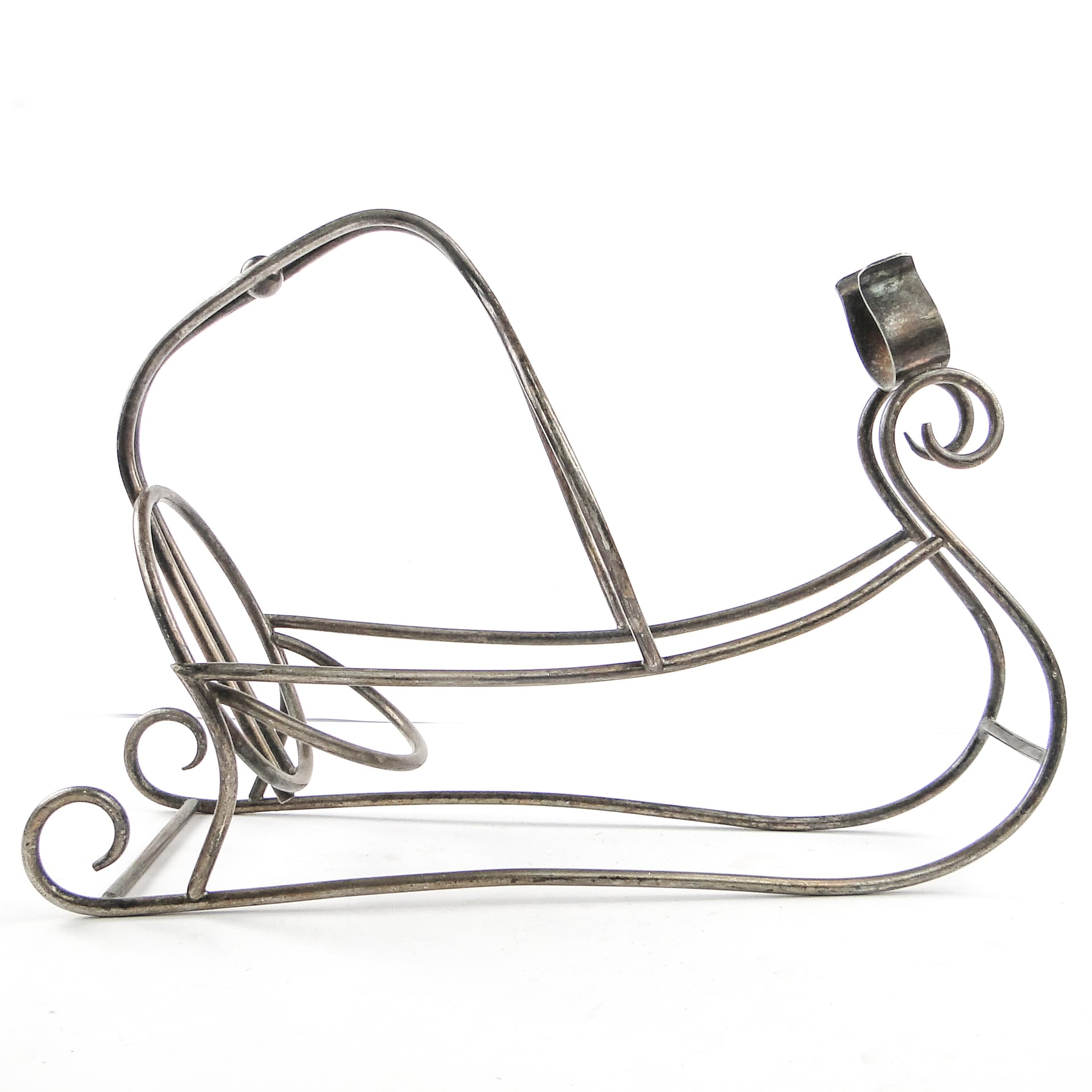 Modernism champagne bottle holder, silver-plated brass, Belgium, 1930s. - 104703