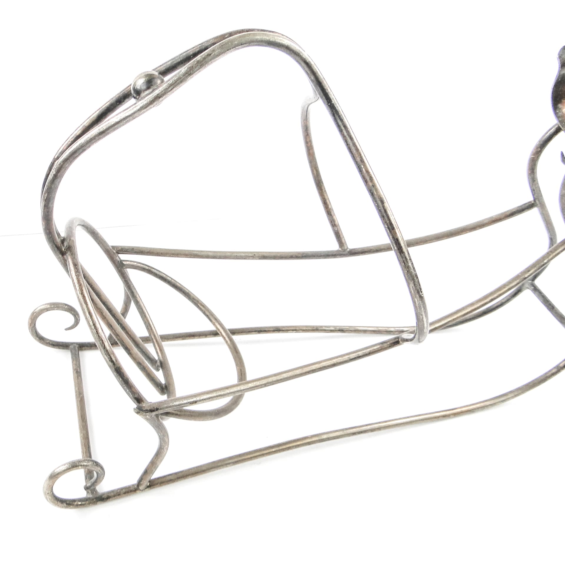 Modernism champagne bottle holder, silver-plated brass, Belgium, 1930s. - 104699