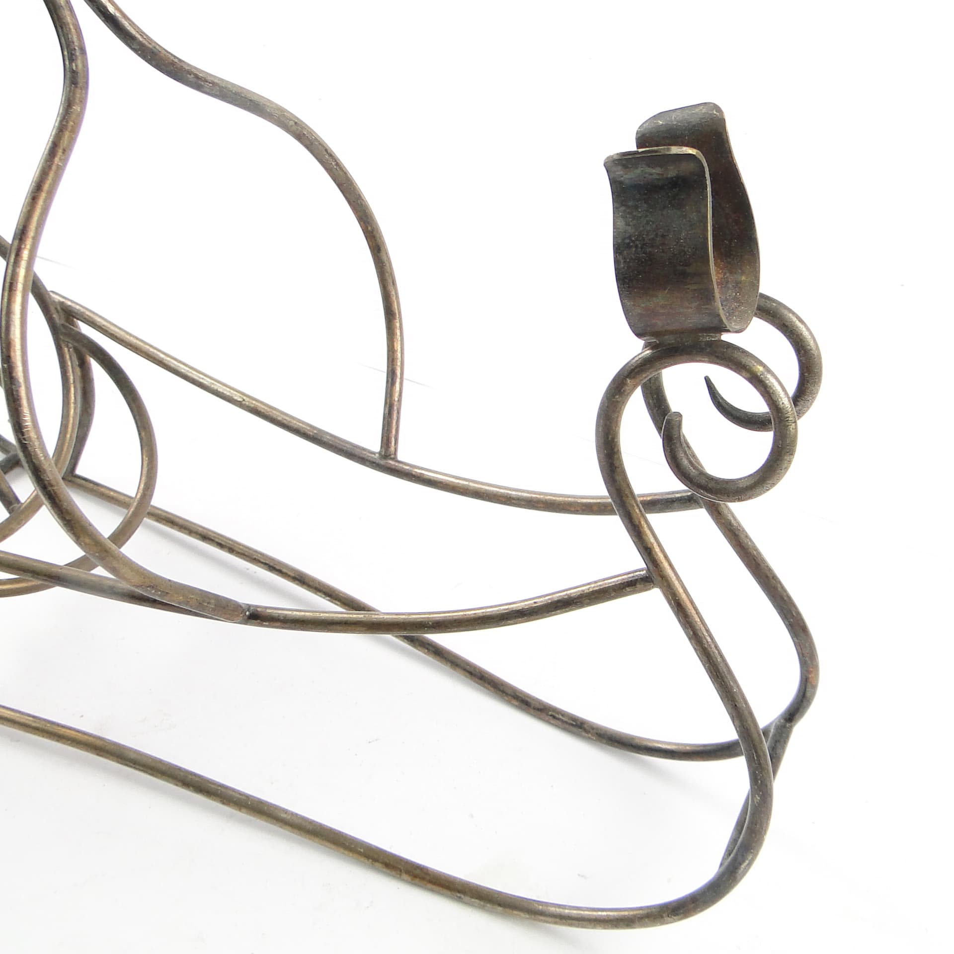 Modernism champagne bottle holder, silver-plated brass, Belgium, 1930s. - 104700