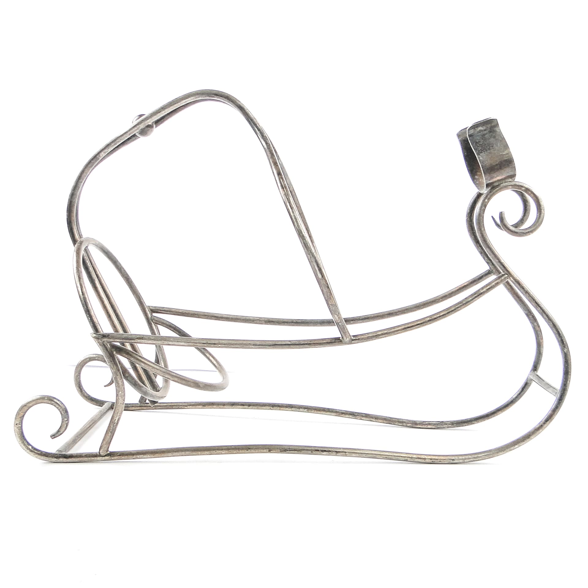 Modernism champagne bottle holder, silver-plated brass, Belgium, 1930s. - 104697