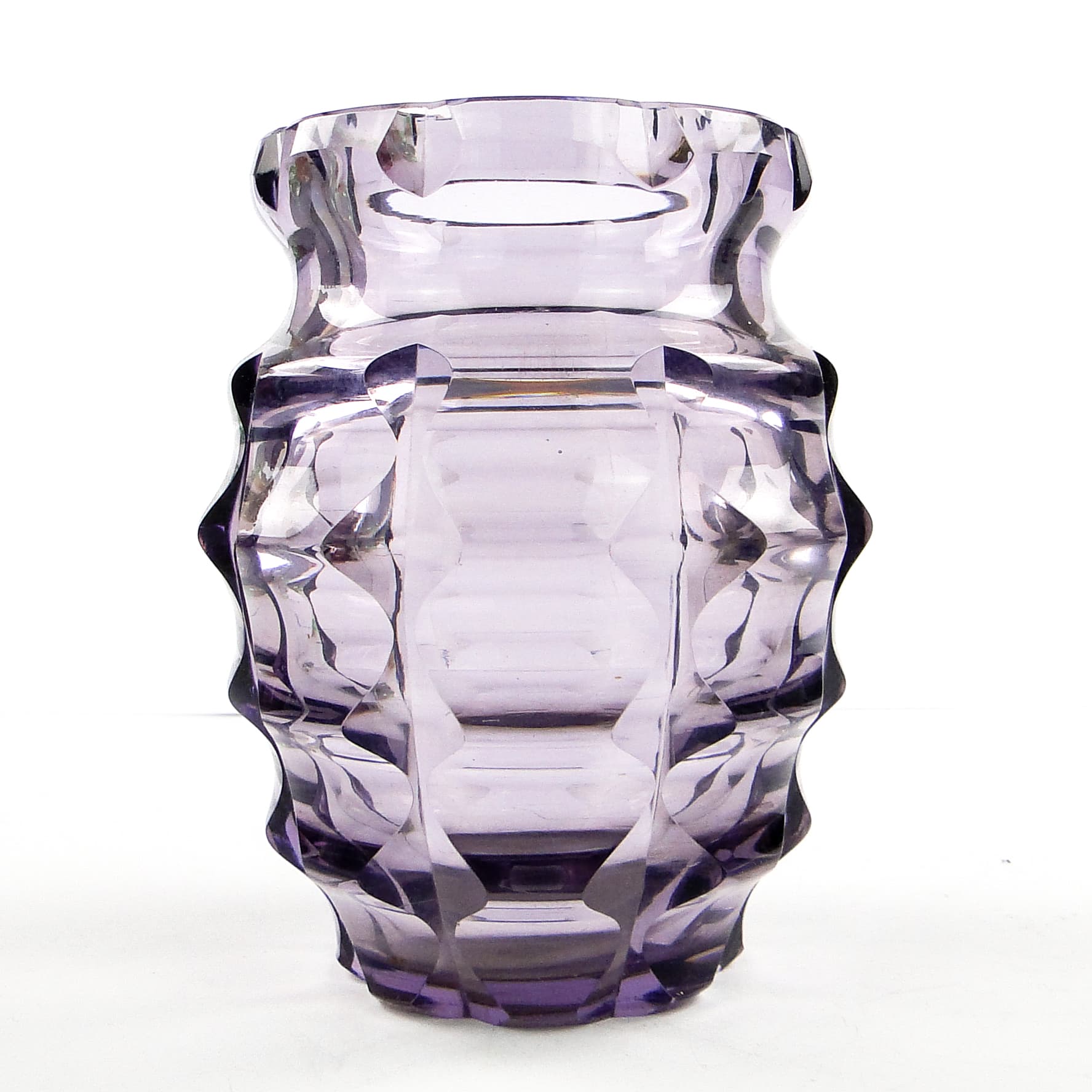 Wazon Art Deco, kryształ mangamowy, Polska, lata 30. - 104732