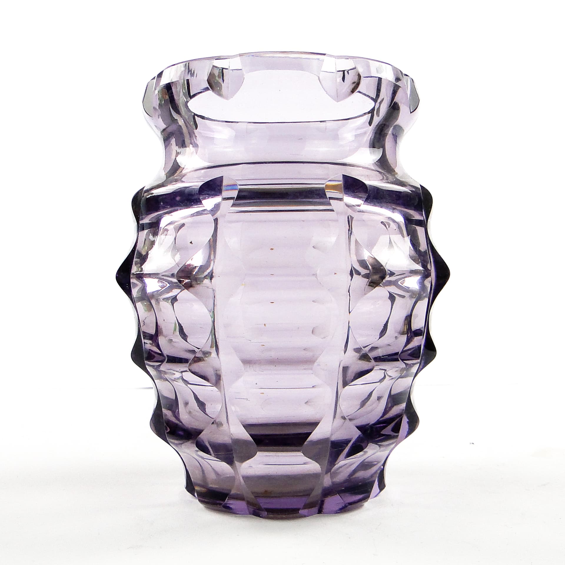 Wazon Art Deco, kryształ mangamowy, Polska, lata 30. - 104731